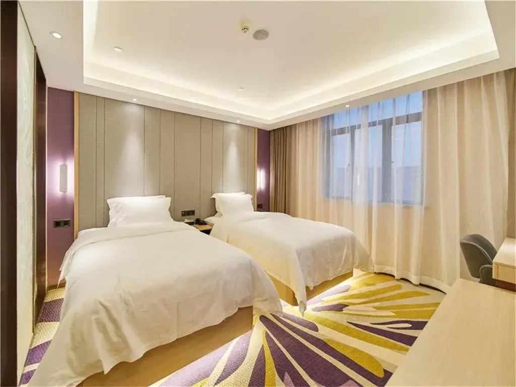Bed in Lavande Hotels·Foshan West Railway Station Luocun Bed in Lavande Hotels·Foshan West Railway Station Luocun