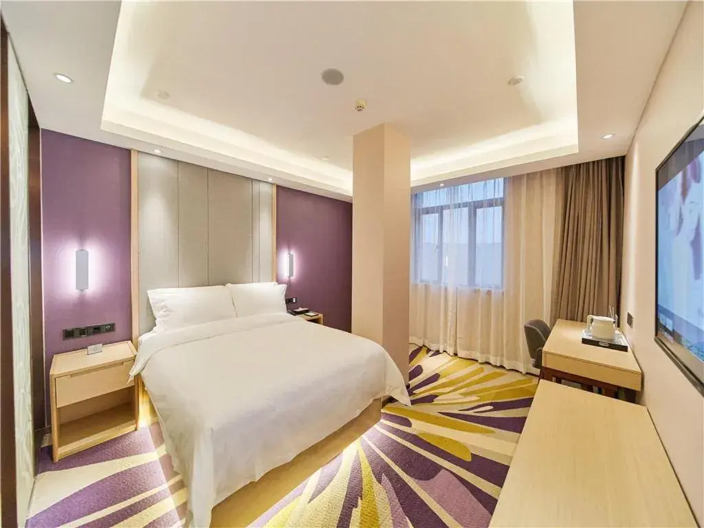 Bed in Lavande Hotels·Foshan West Railway Station Luocun Bed in Lavande Hotels·Foshan West Railway Station Luocun