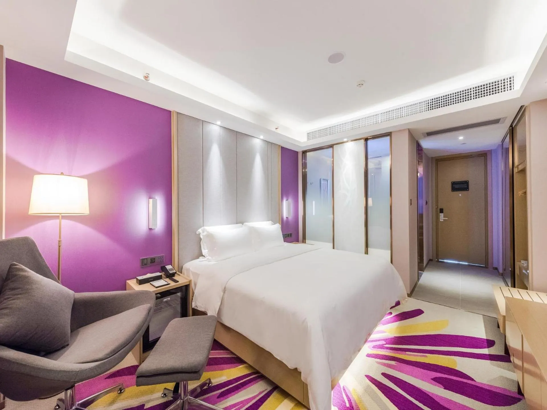 Bed in Lavande Hotels·Foshan Zhoucun Ligang Road Xunfenggang Metro Station