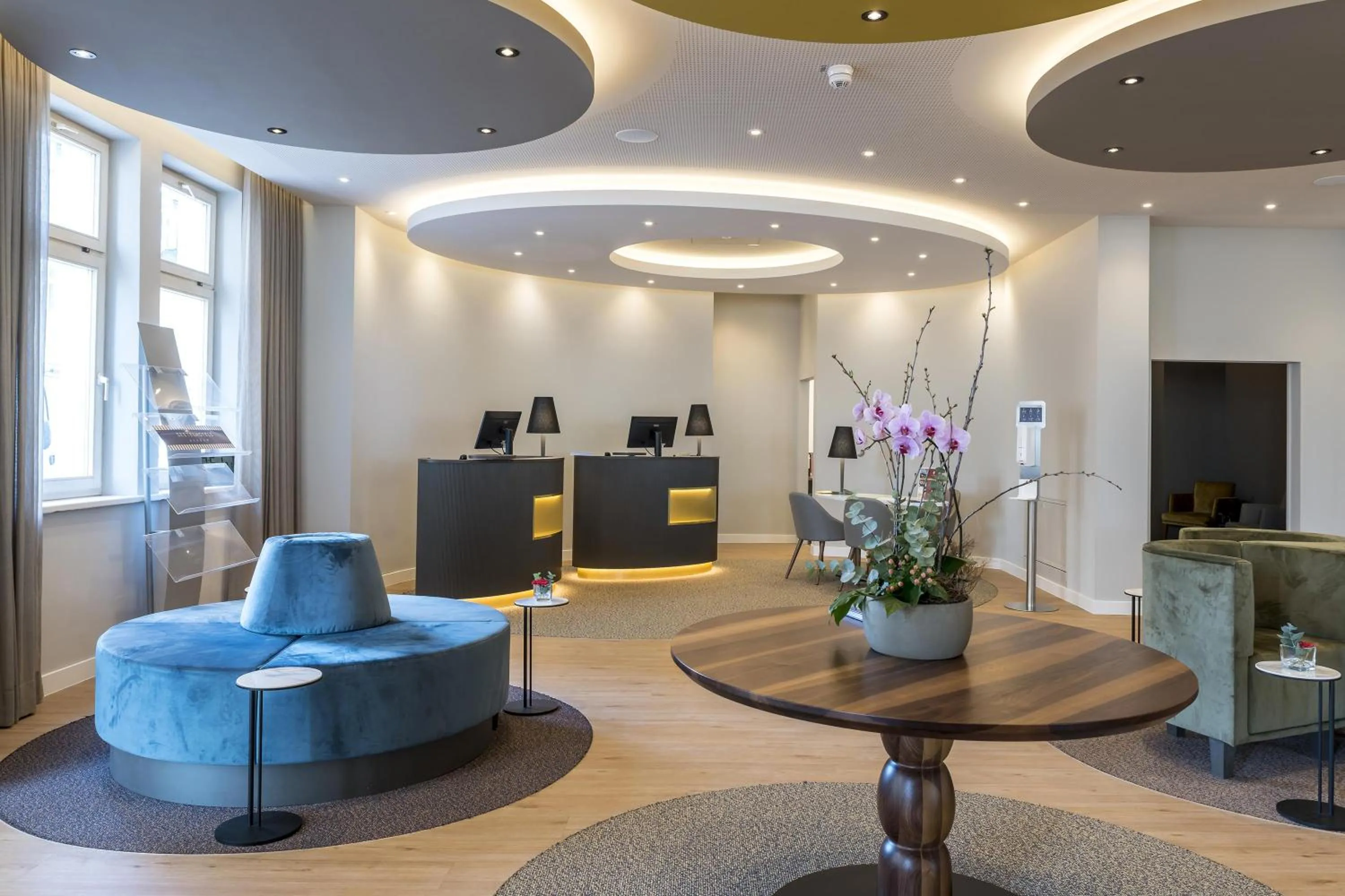 Lobby or reception in SEETELHOTEL Ostseehotel das Entdeckerhotel an der Ostsee und der perfekte Startpunkt für Ihre Inselabenteuer