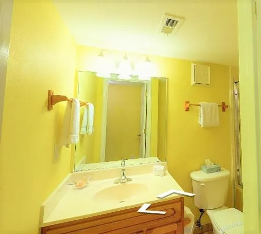 Bathroom in GetAways at Soundside Holiday Beach Resort