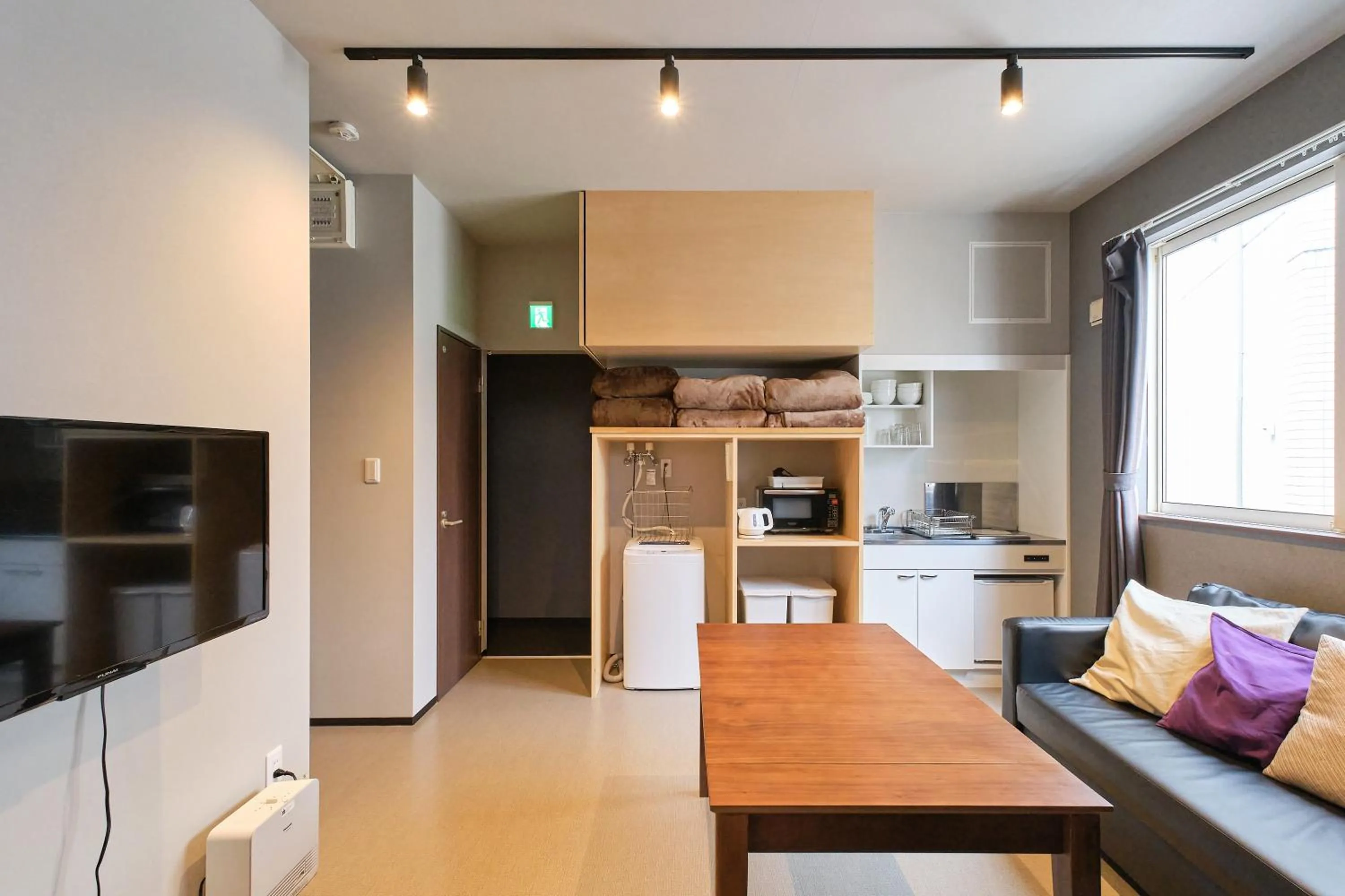 Living room in UCHI Living Stay Sapporo Kikusui