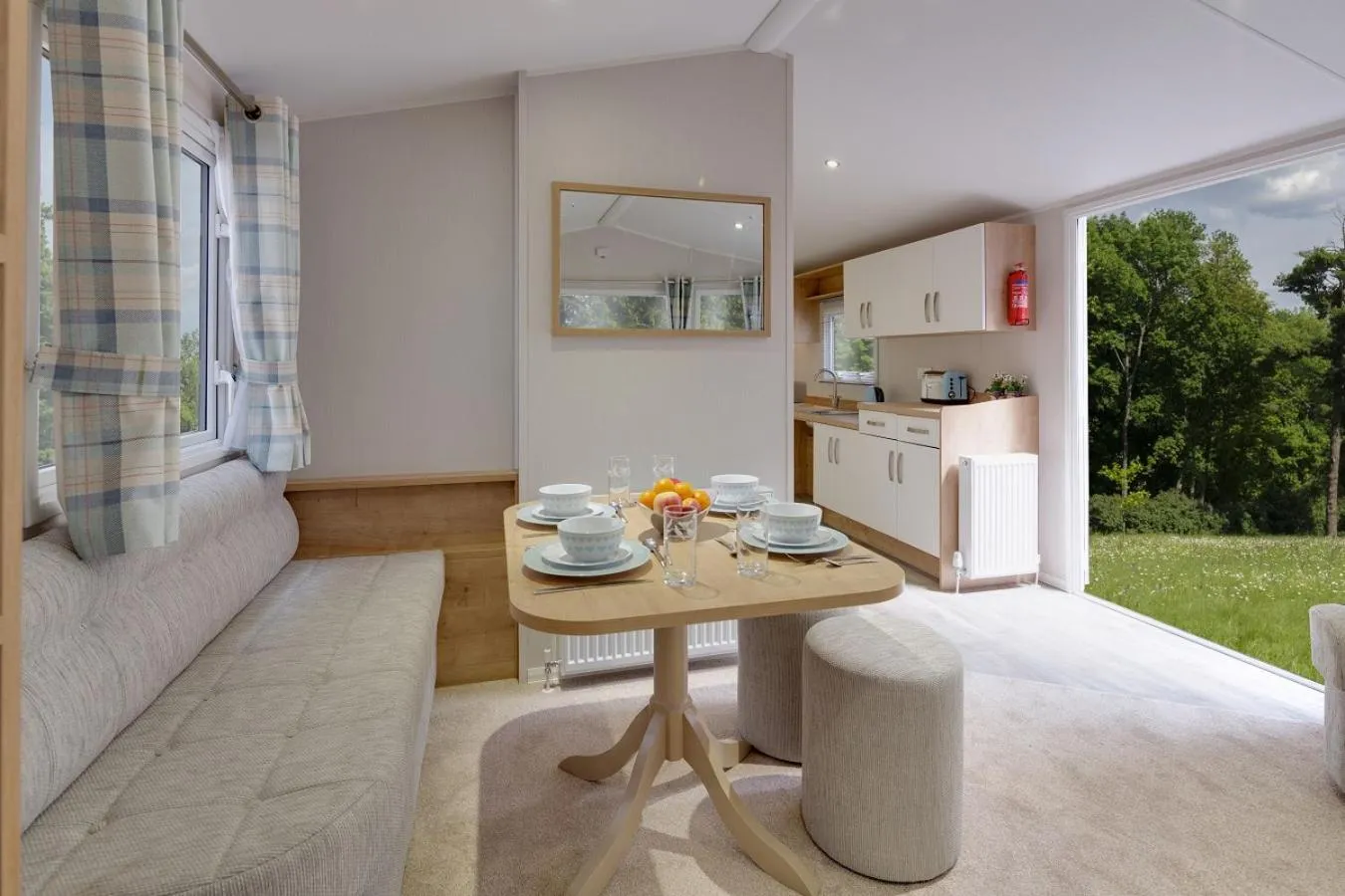 Dining area in St Helens Coastal Resort