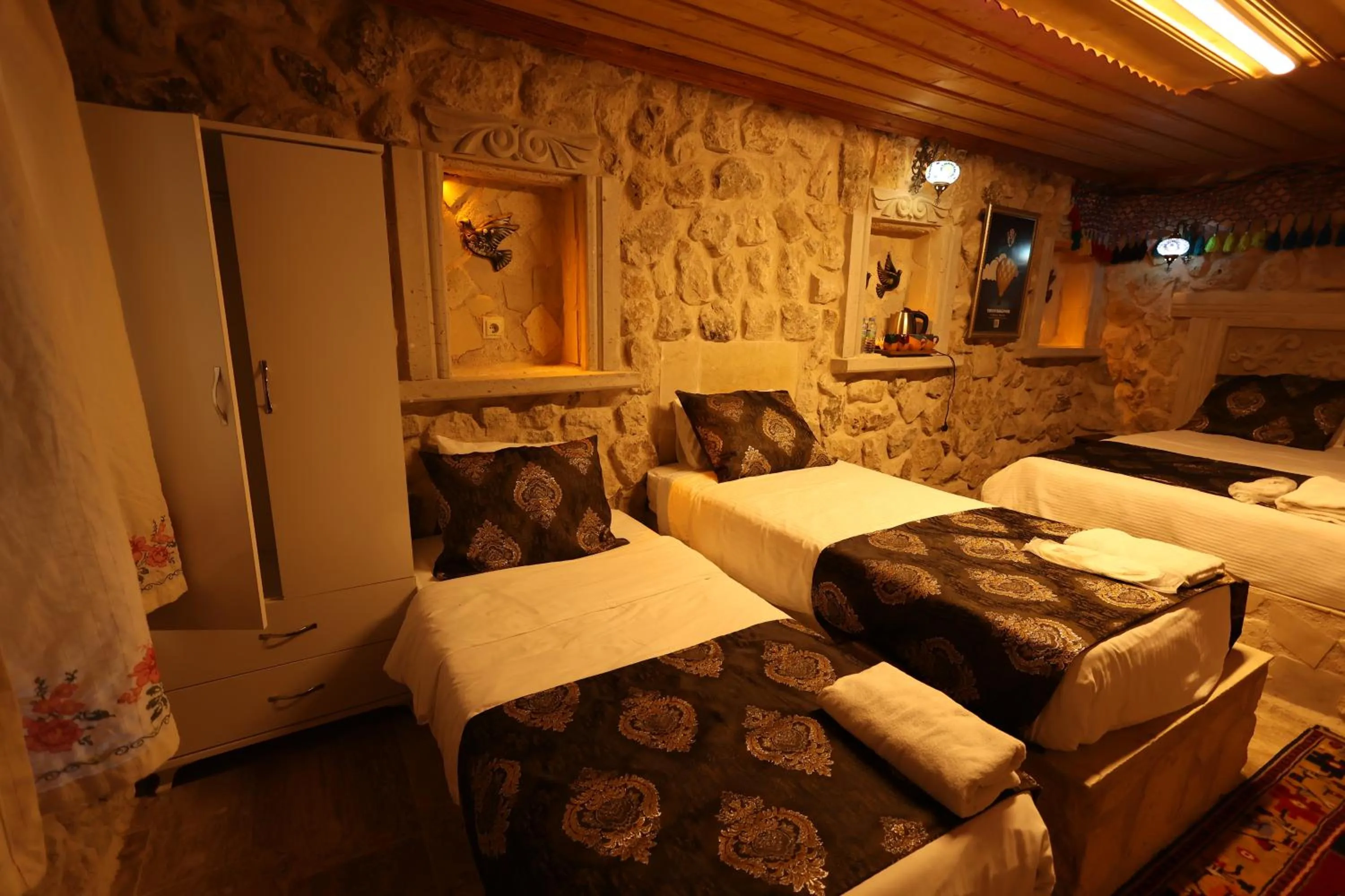 Bed in Lucky Luke Stone House