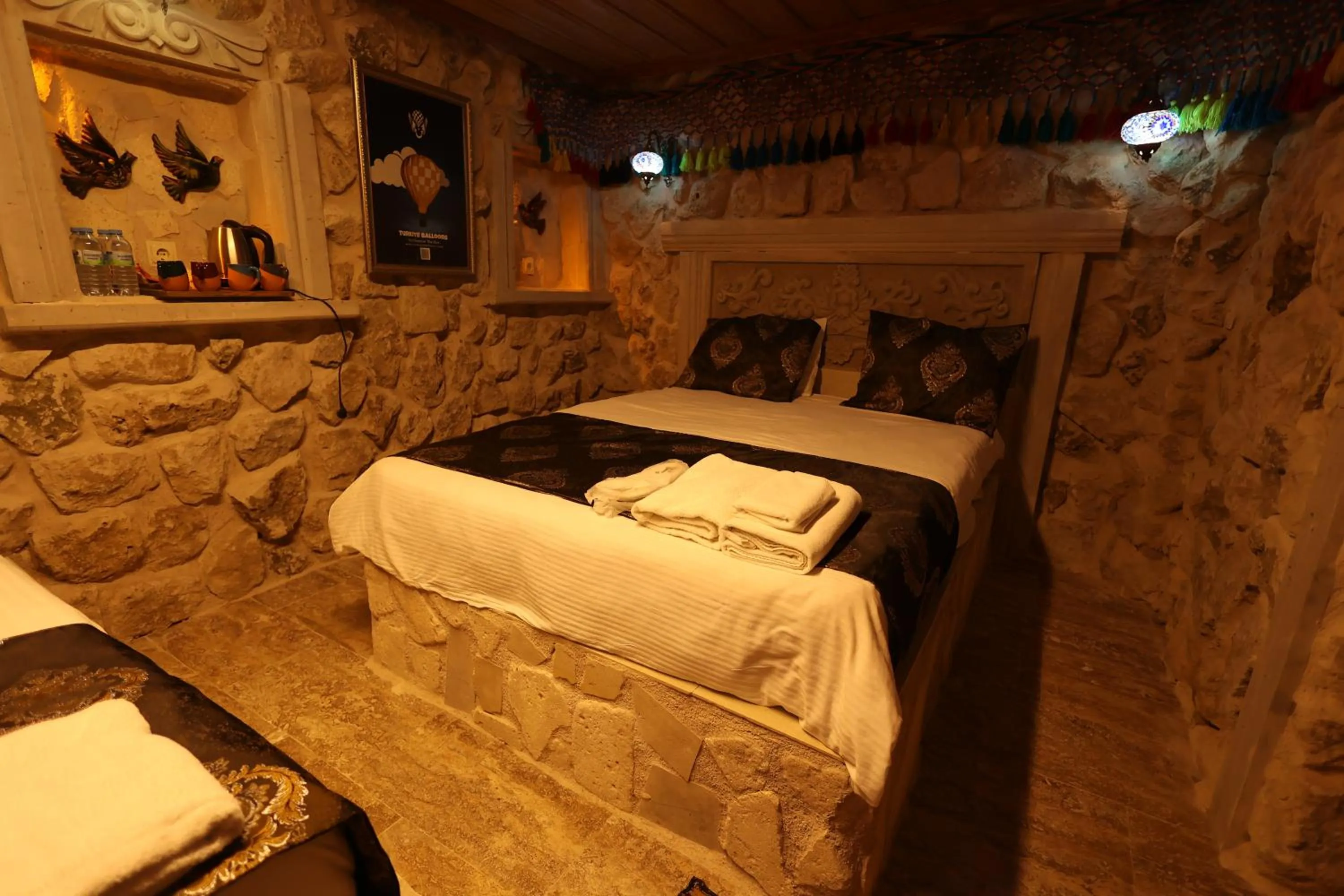 Bed in Lucky Luke Stone House