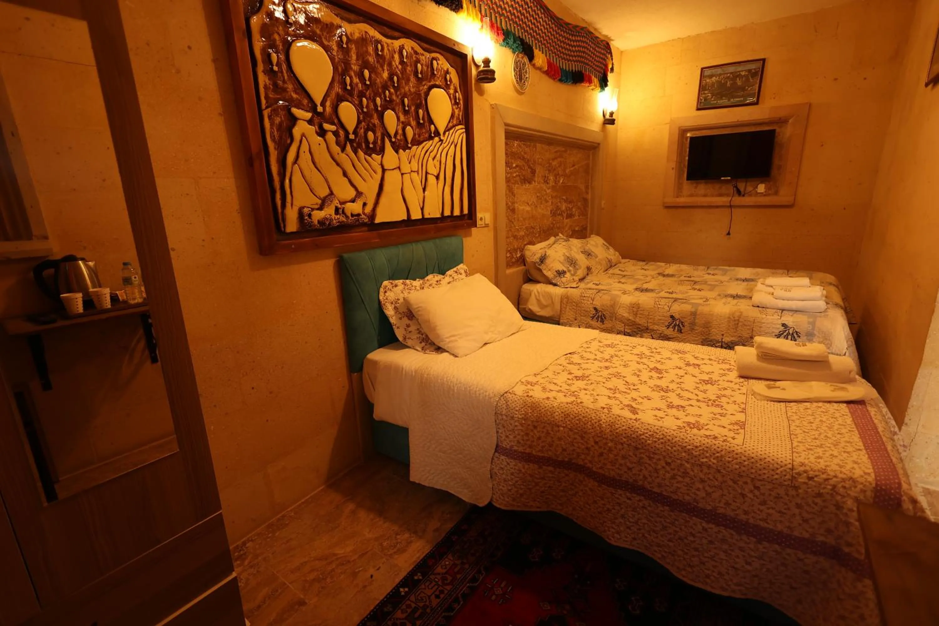 Bed in Lucky Luke Stone House