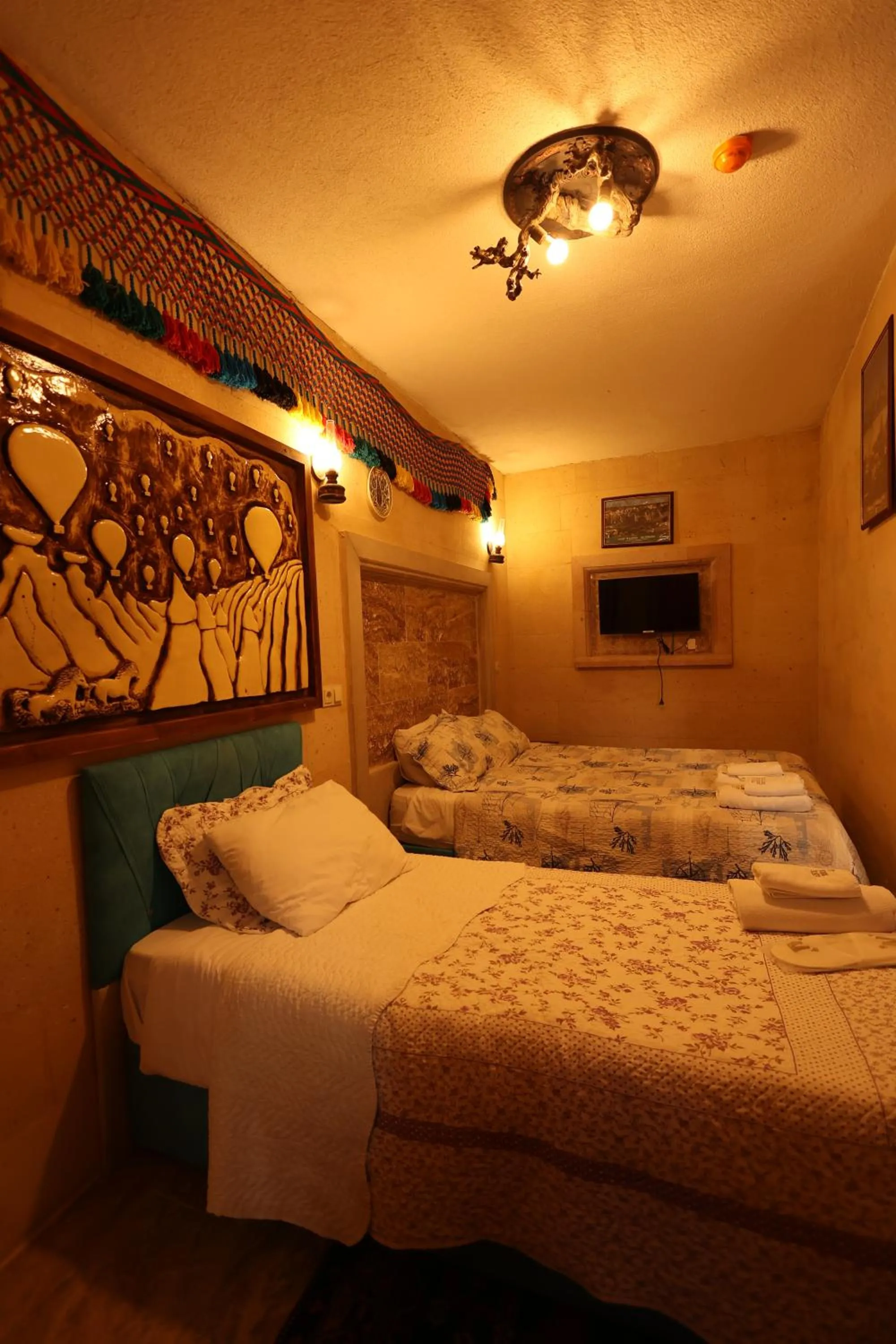 Bed in Lucky Luke Stone House