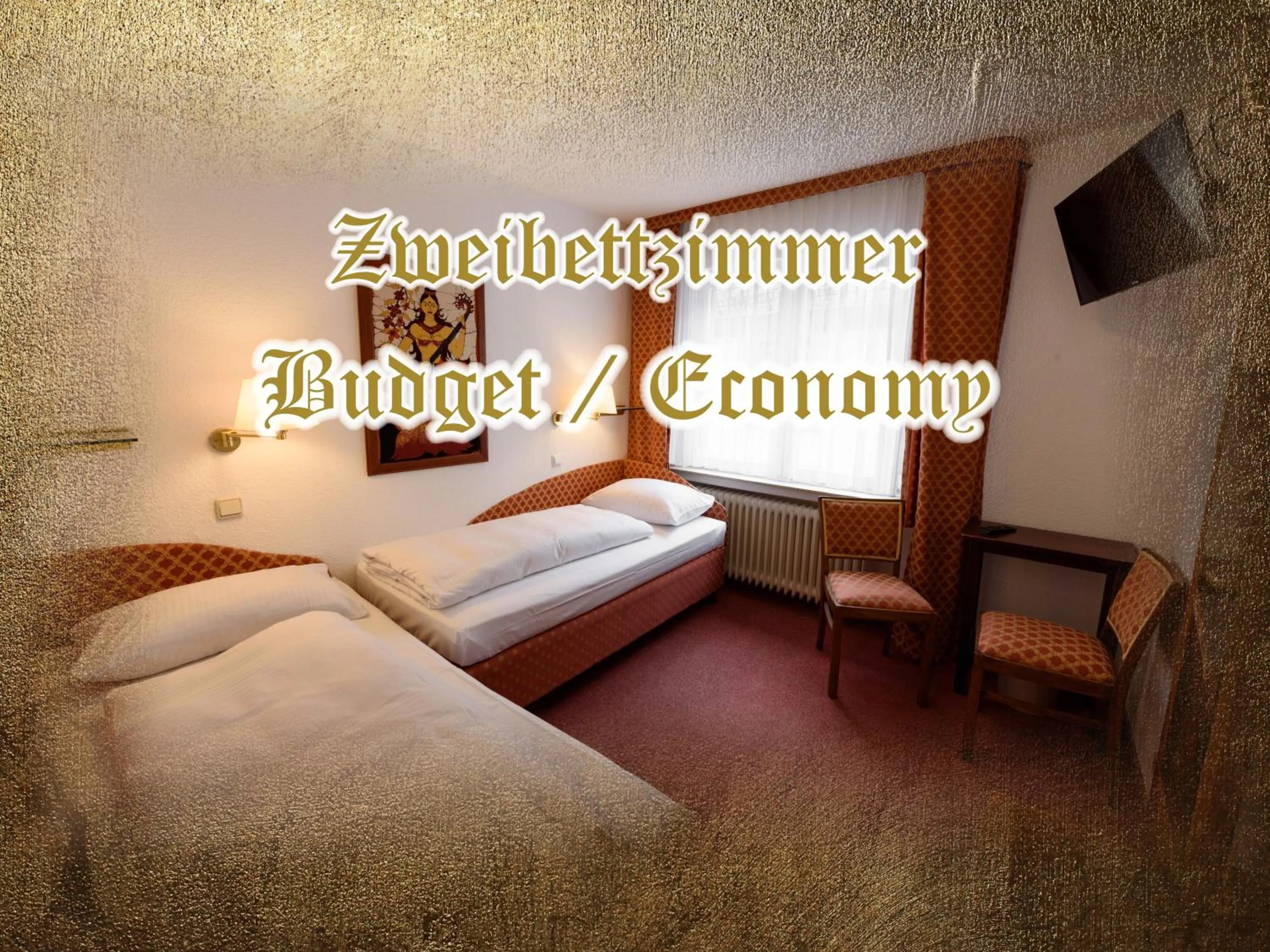 Photo of the whole room, Bed in Burg-Hotel & Hostel Cochem