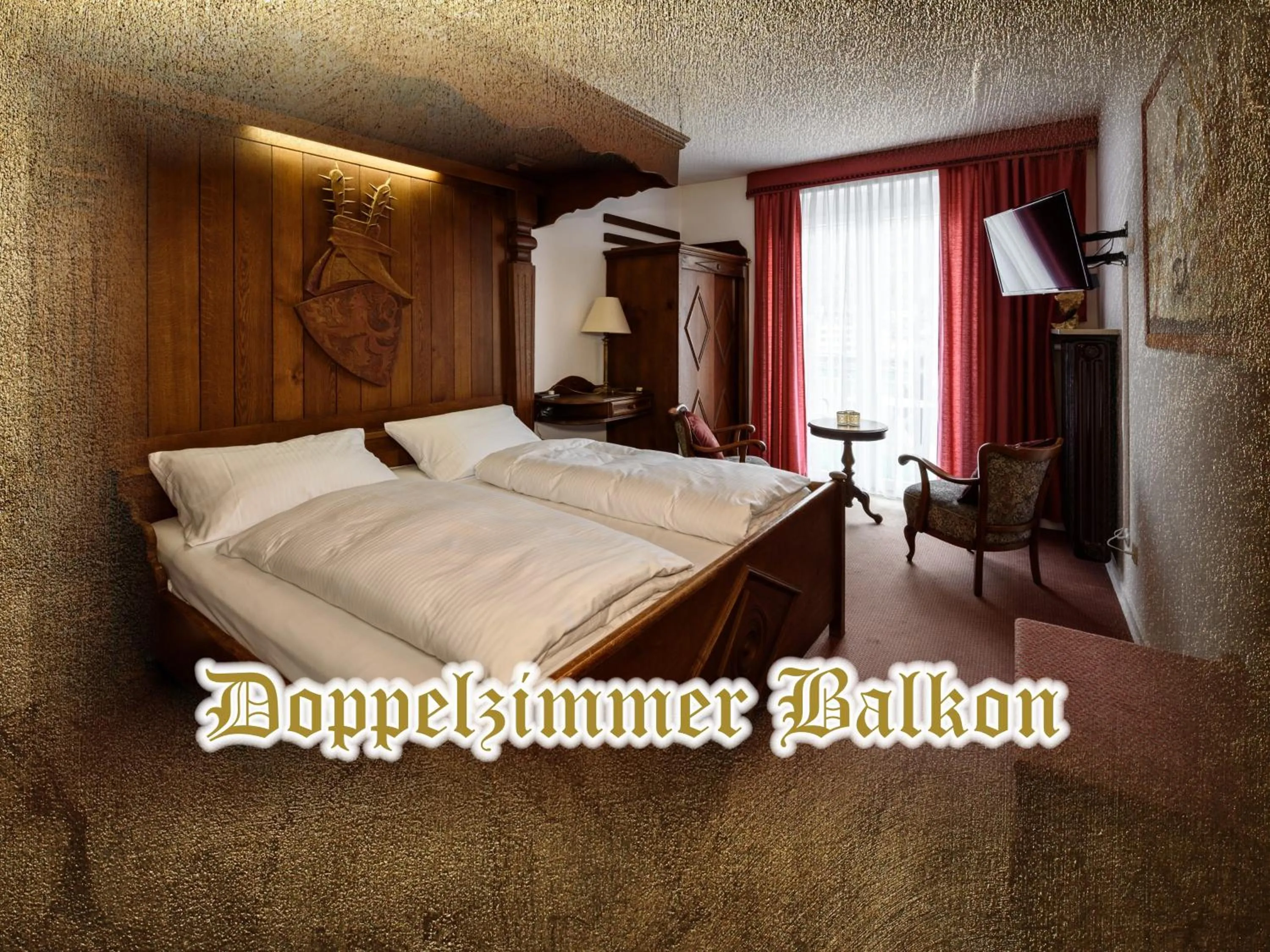 Photo of the whole room, Bed in Burg-Hotel & Hostel Cochem