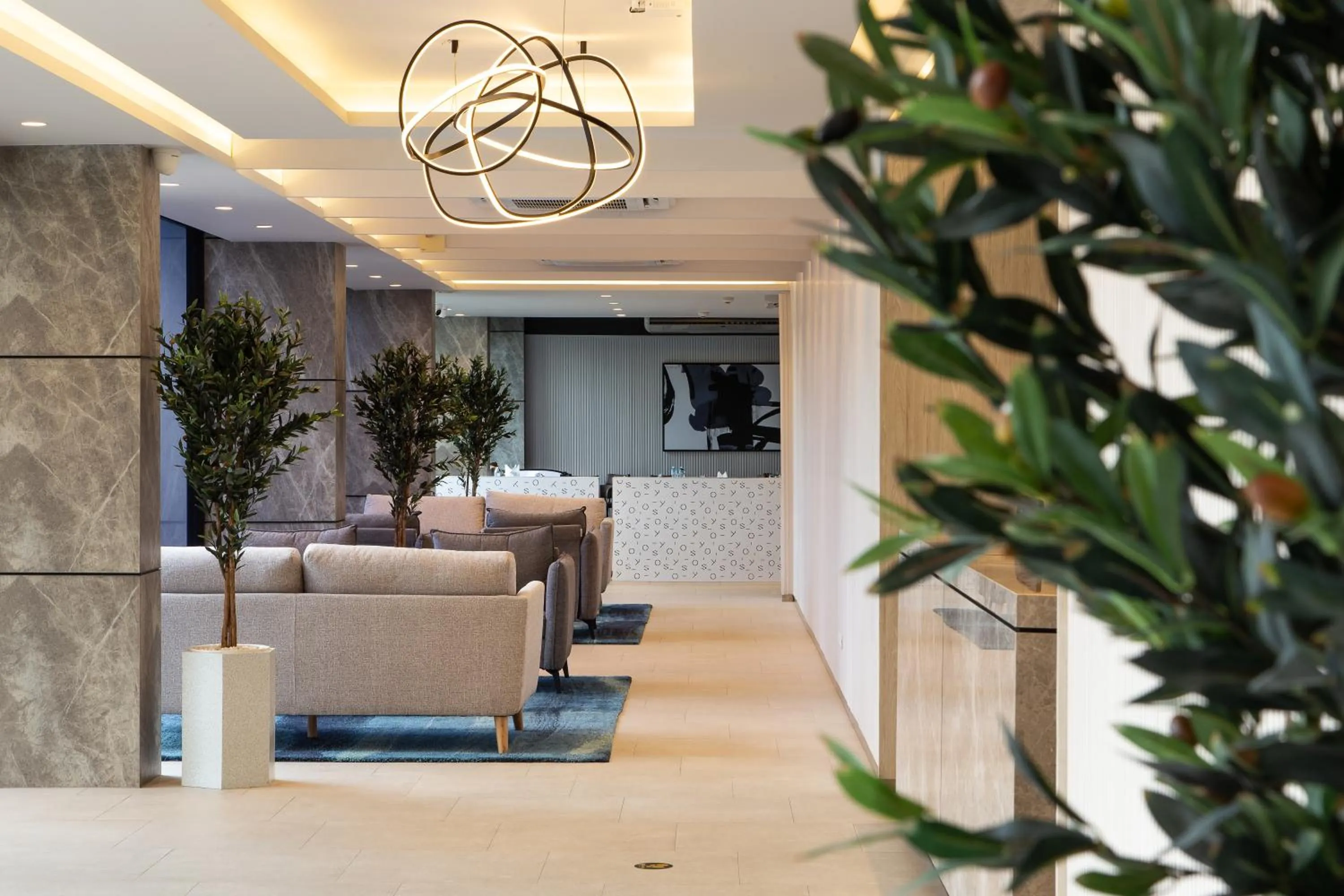 Lobby or reception in KOS Hotel Suvarnabhumi Airport -SHA Extra Plus