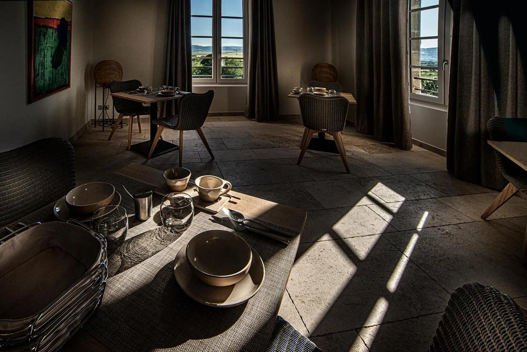 Dining area in The view of Montpeyroux