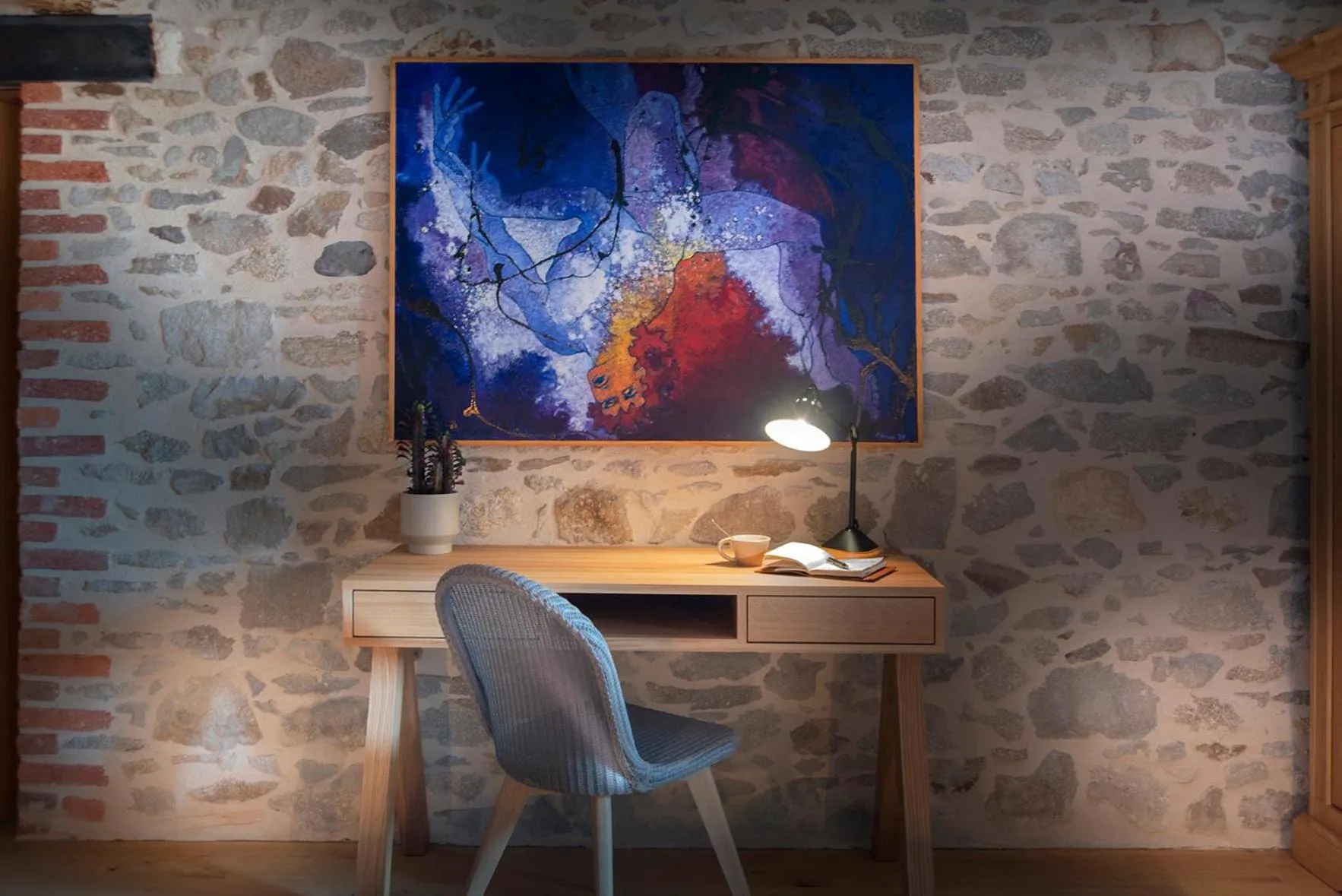 Decorative detail in The view of Montpeyroux