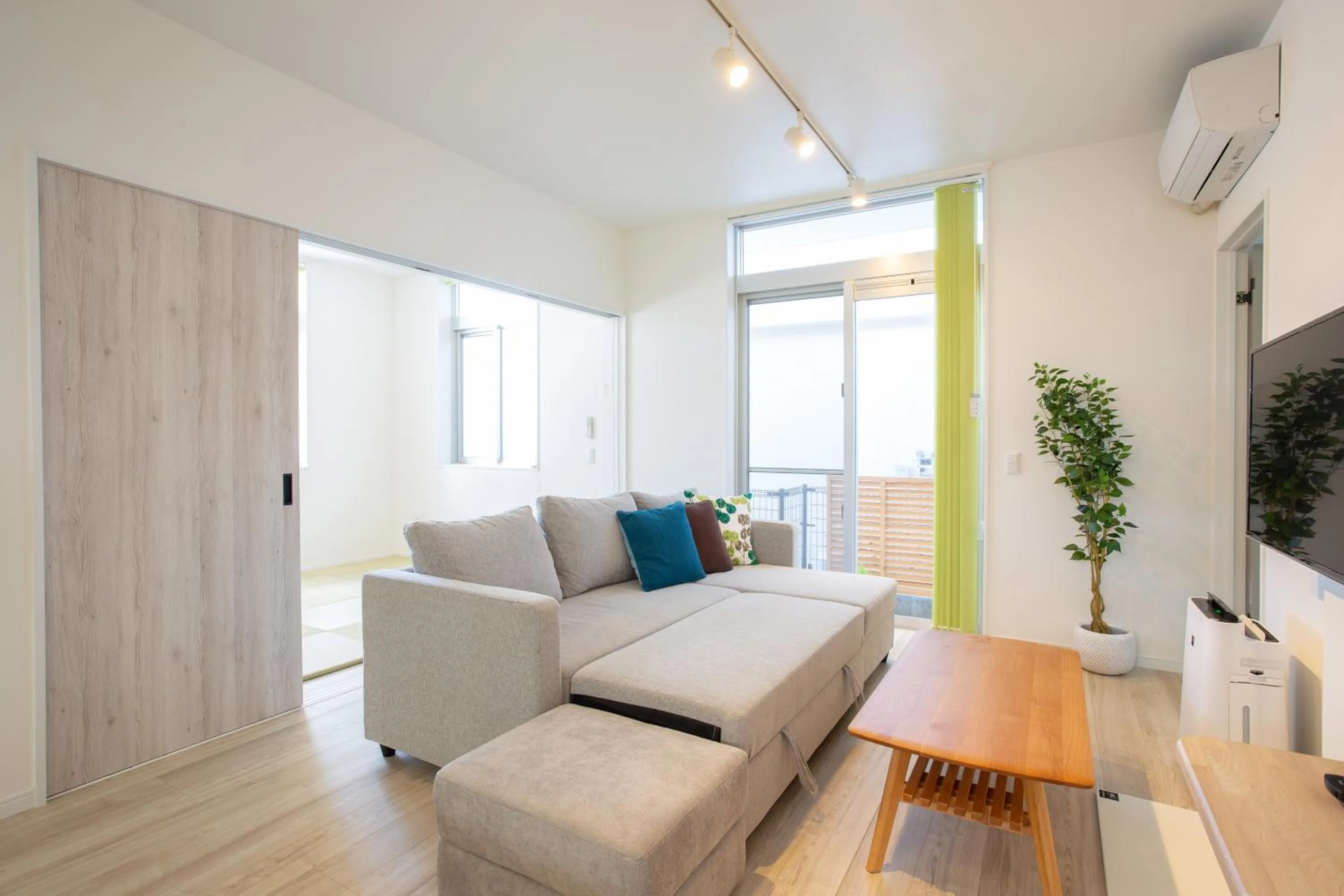 Living room in stylish House URUMA