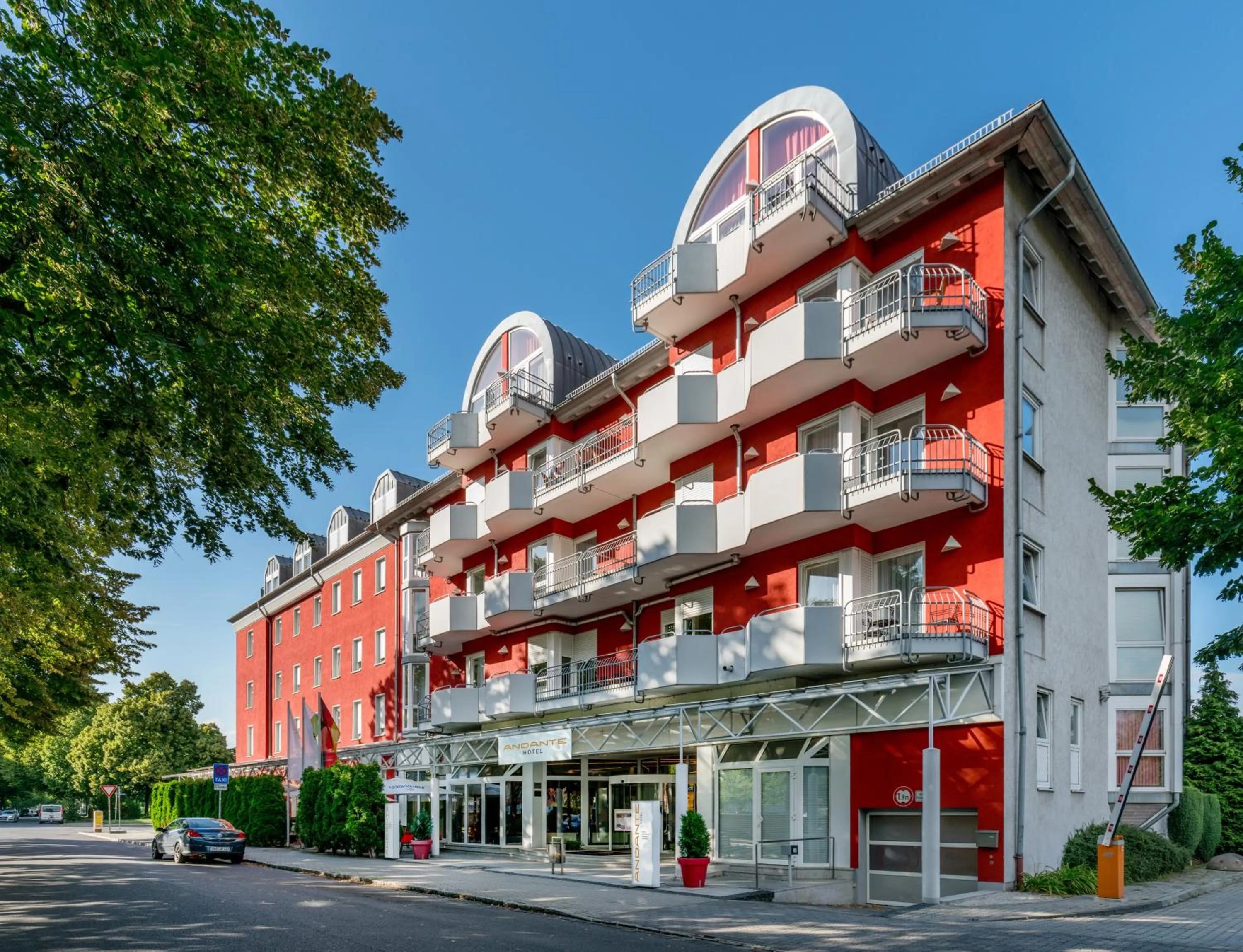 Property building in AZIMUT Hotel Dresden