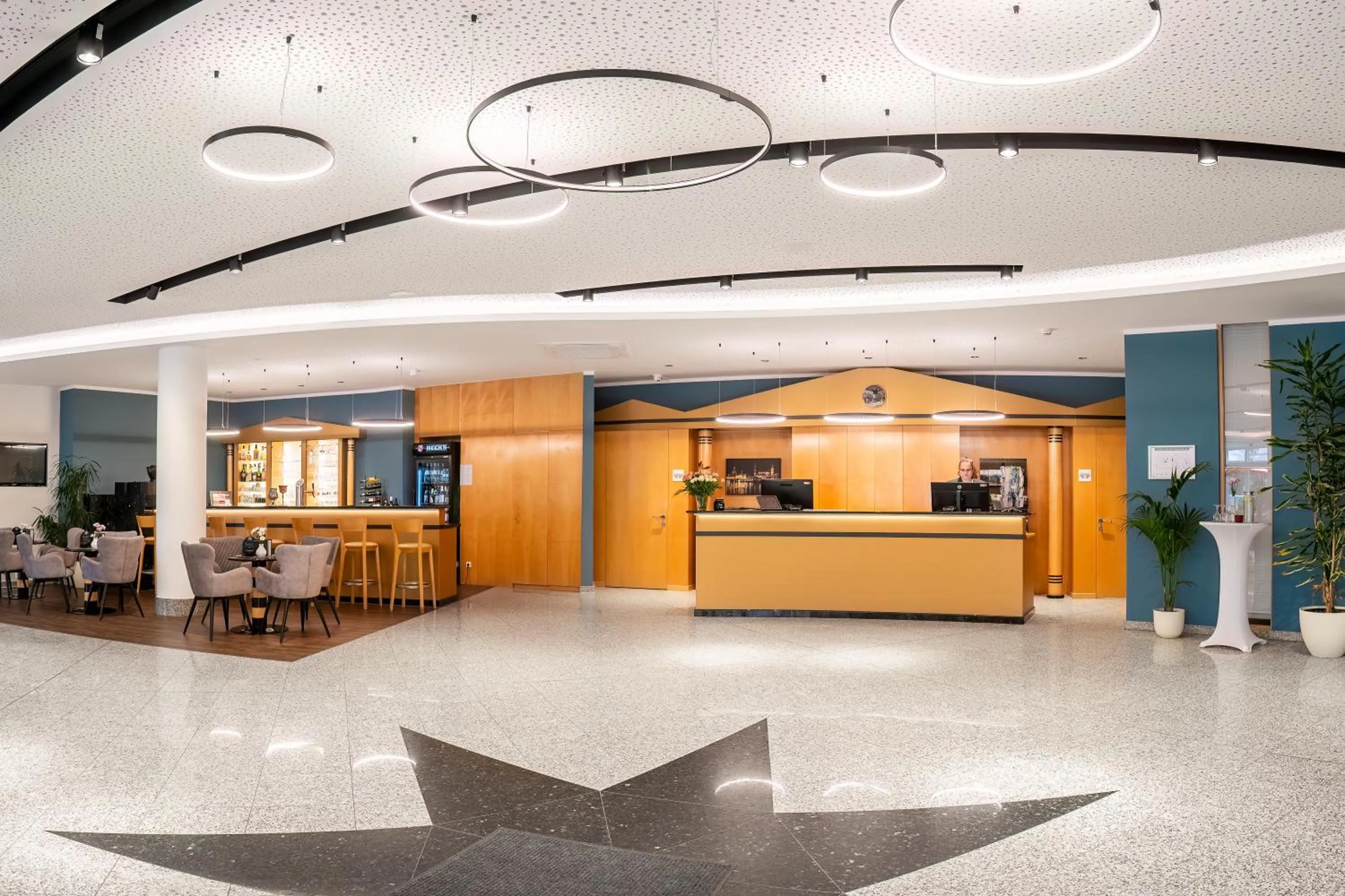 Lobby or reception in AZIMUT Hotel Dresden