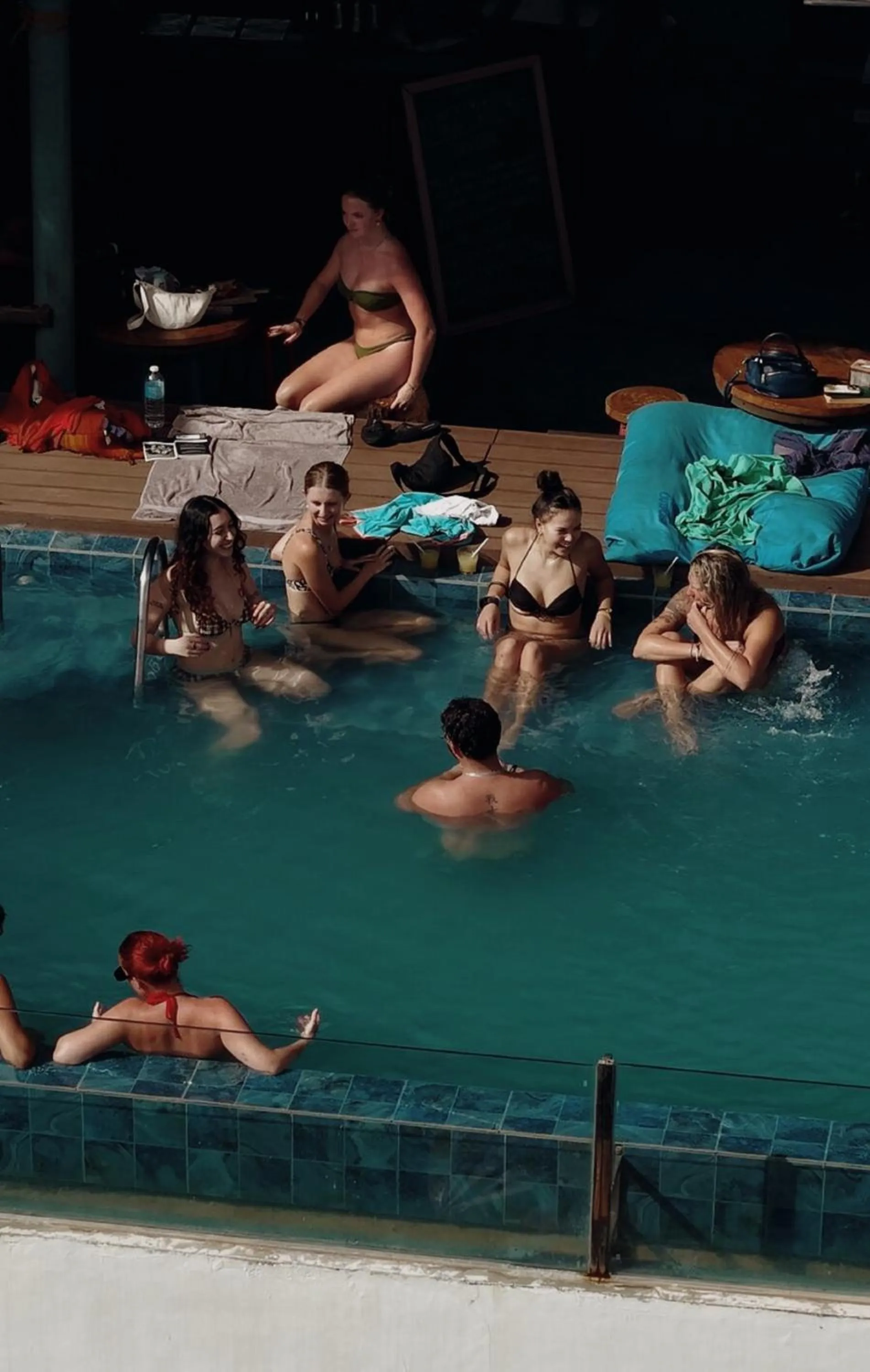 Pool view in Outpost Hostel - Coron