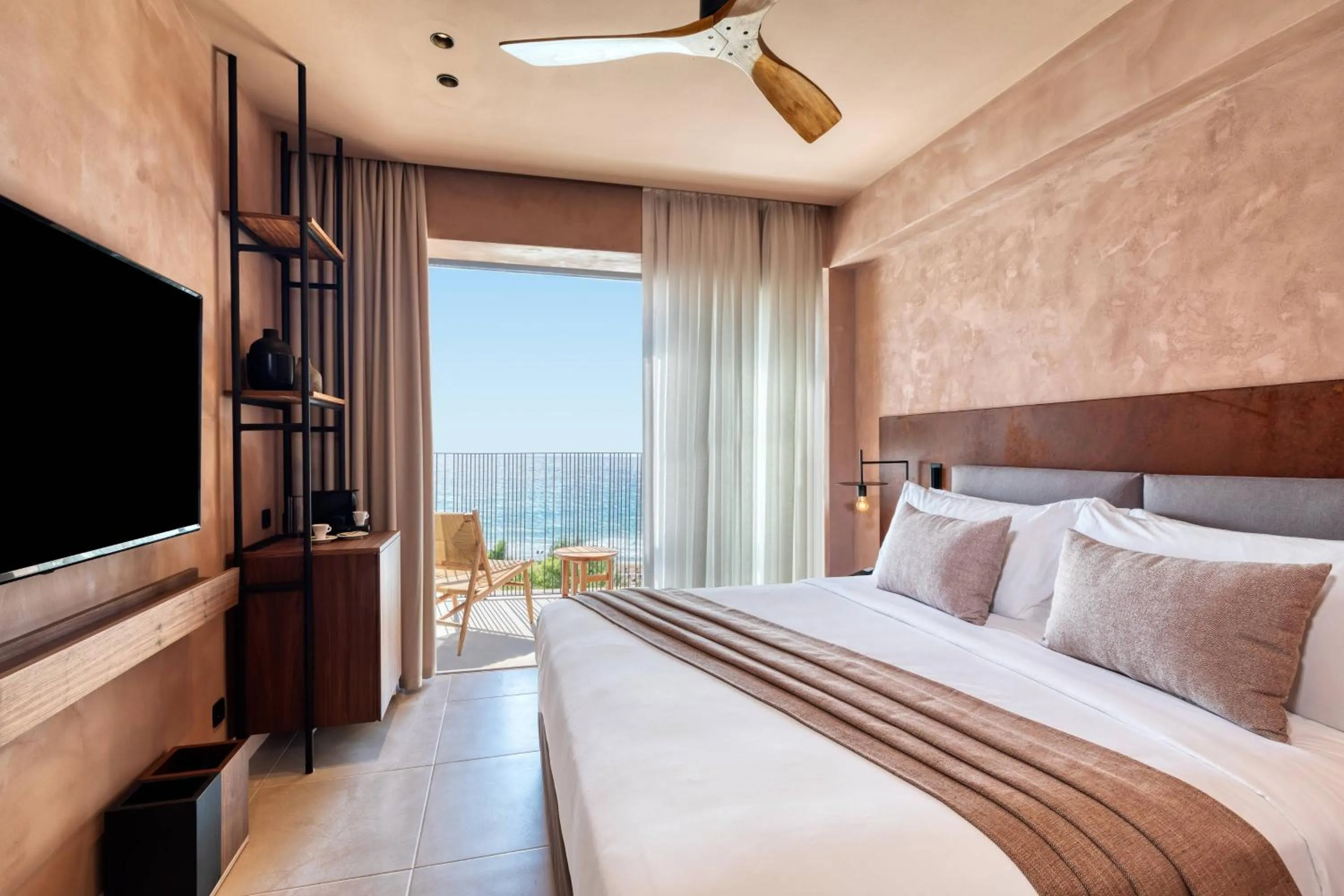 Photo of the whole room, Bed in Domes of Corfu, Autograph Collection