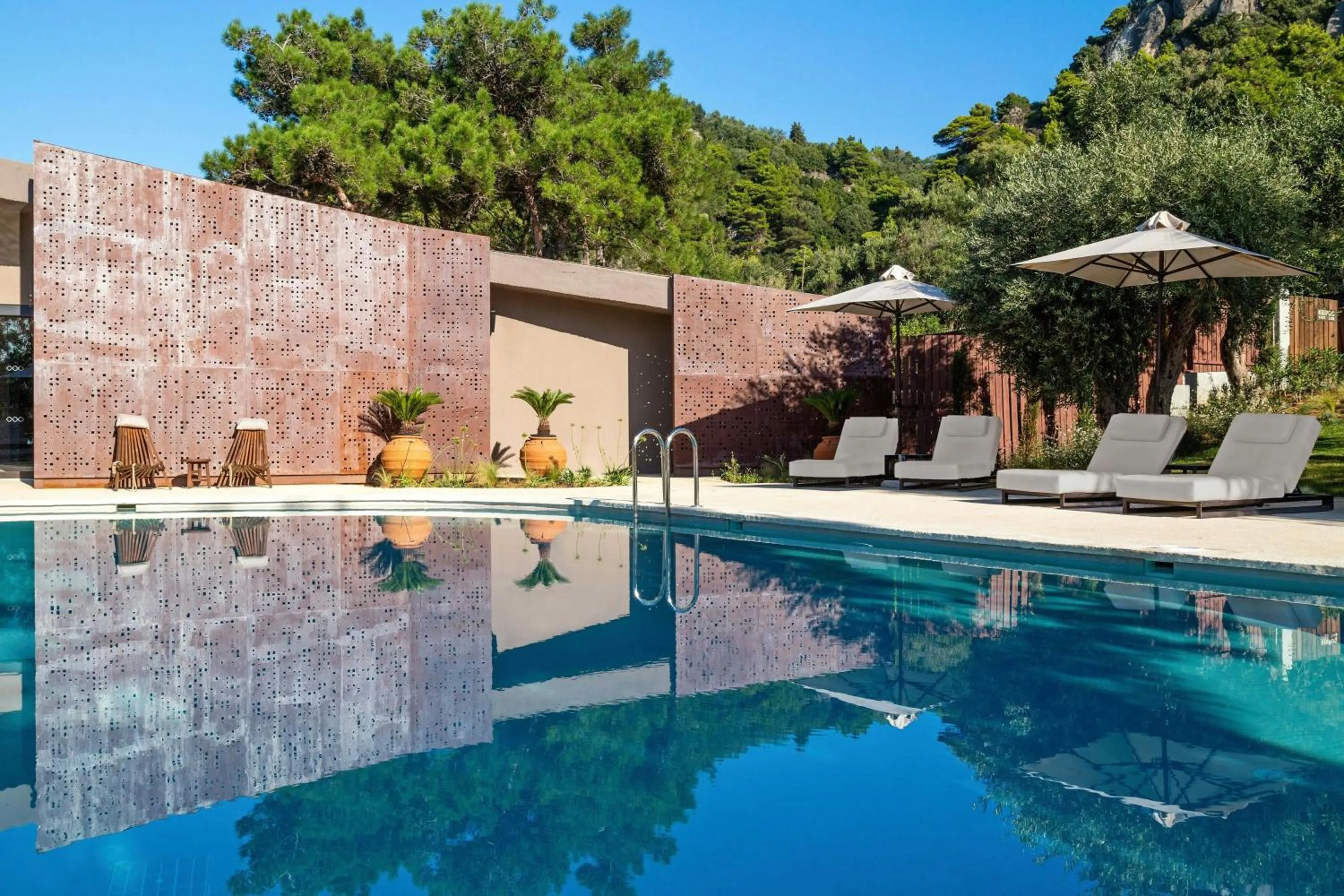 Swimming pool in Domes of Corfu, Autograph Collection