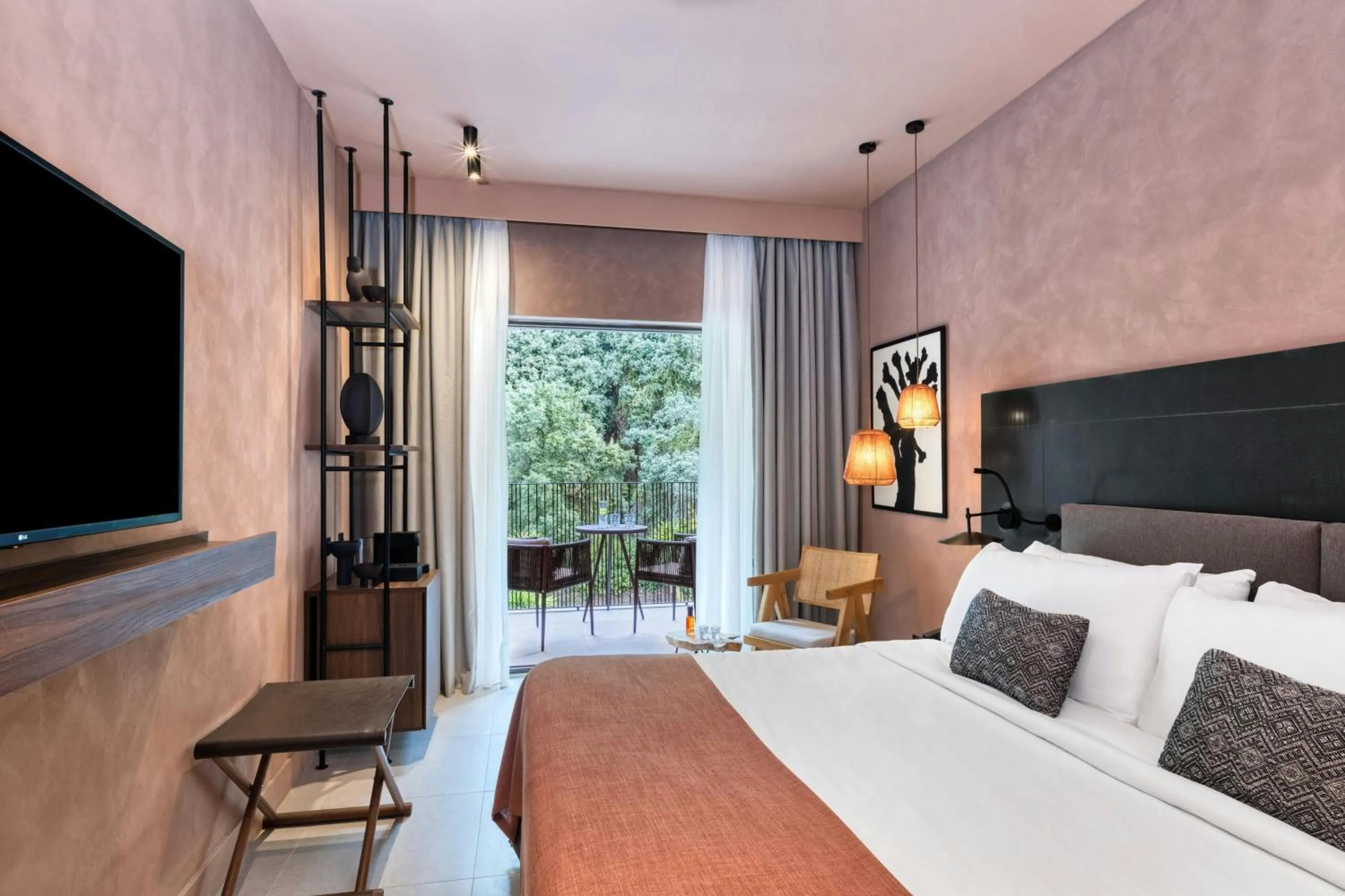 Photo of the whole room, Bed in Domes of Corfu, Autograph Collection