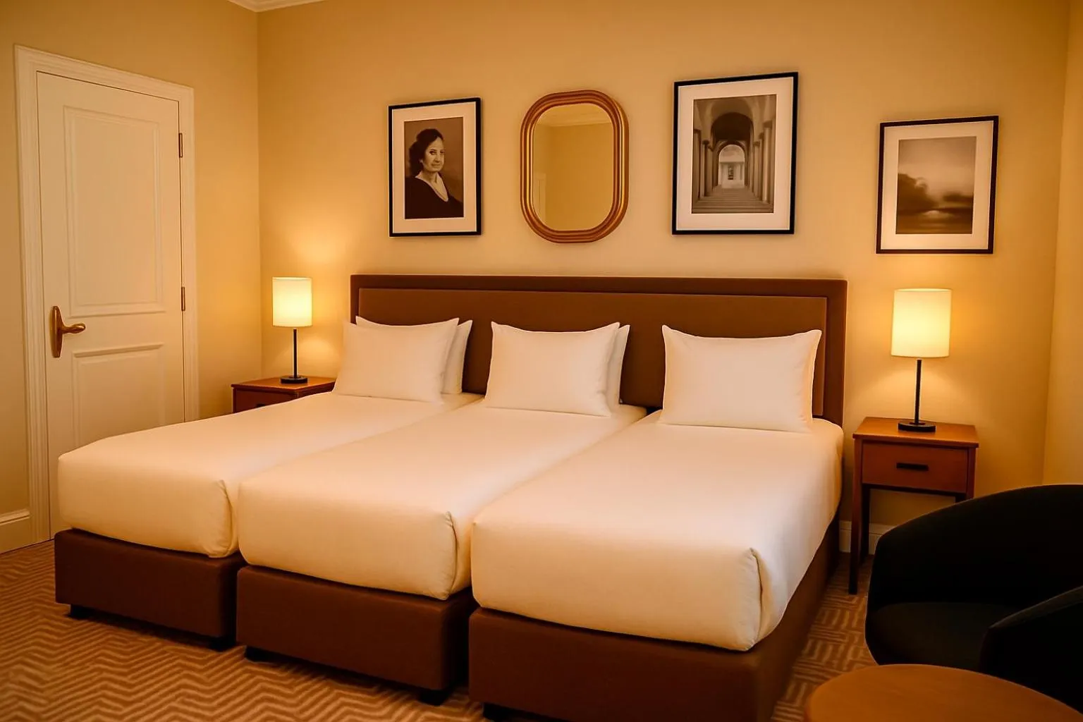 Bed in The Hadley Hotel