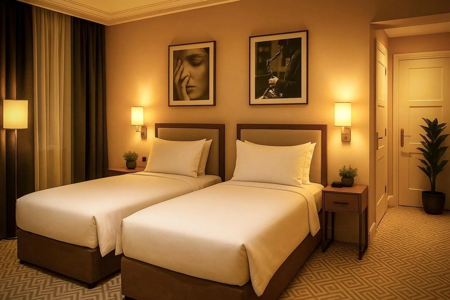 Bed in The Hadley Hotel