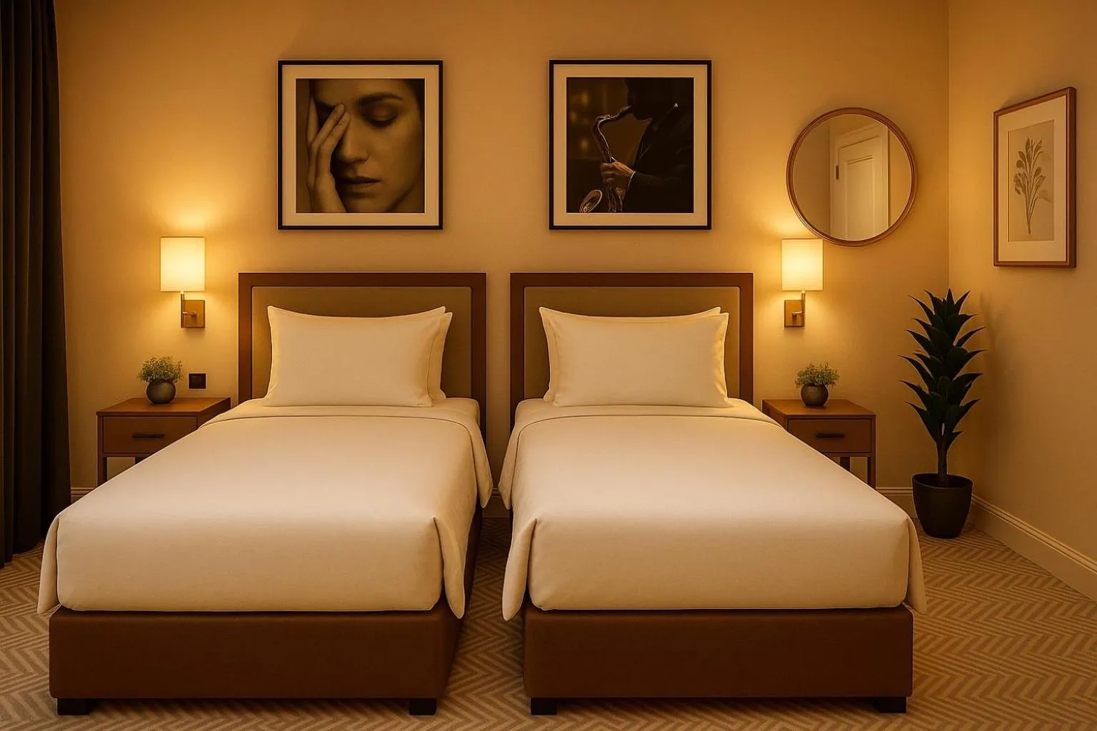 Bed in The Hadley Hotel