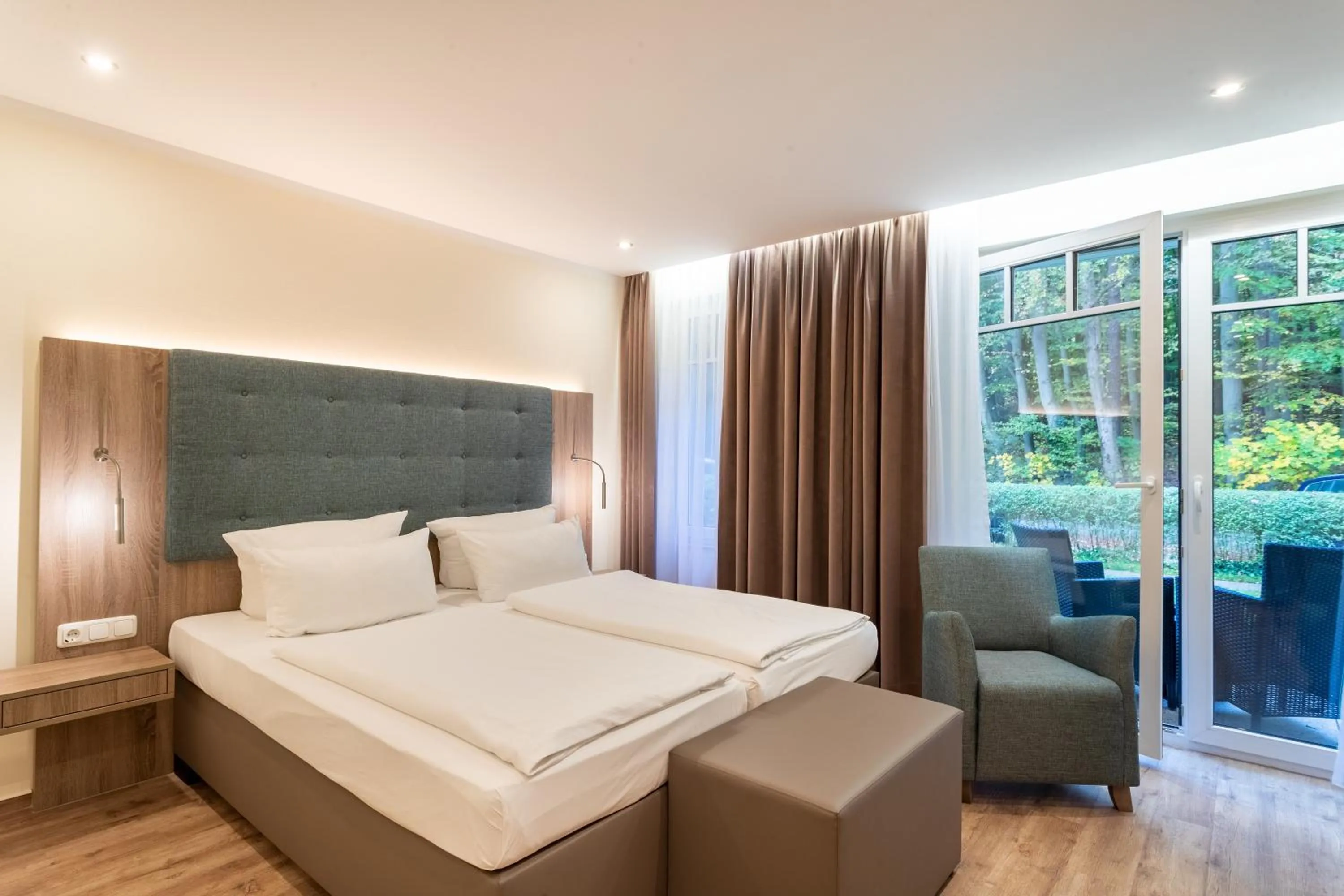 Bed in Ostseehotel Villen im Park - ein Rovell Hotel