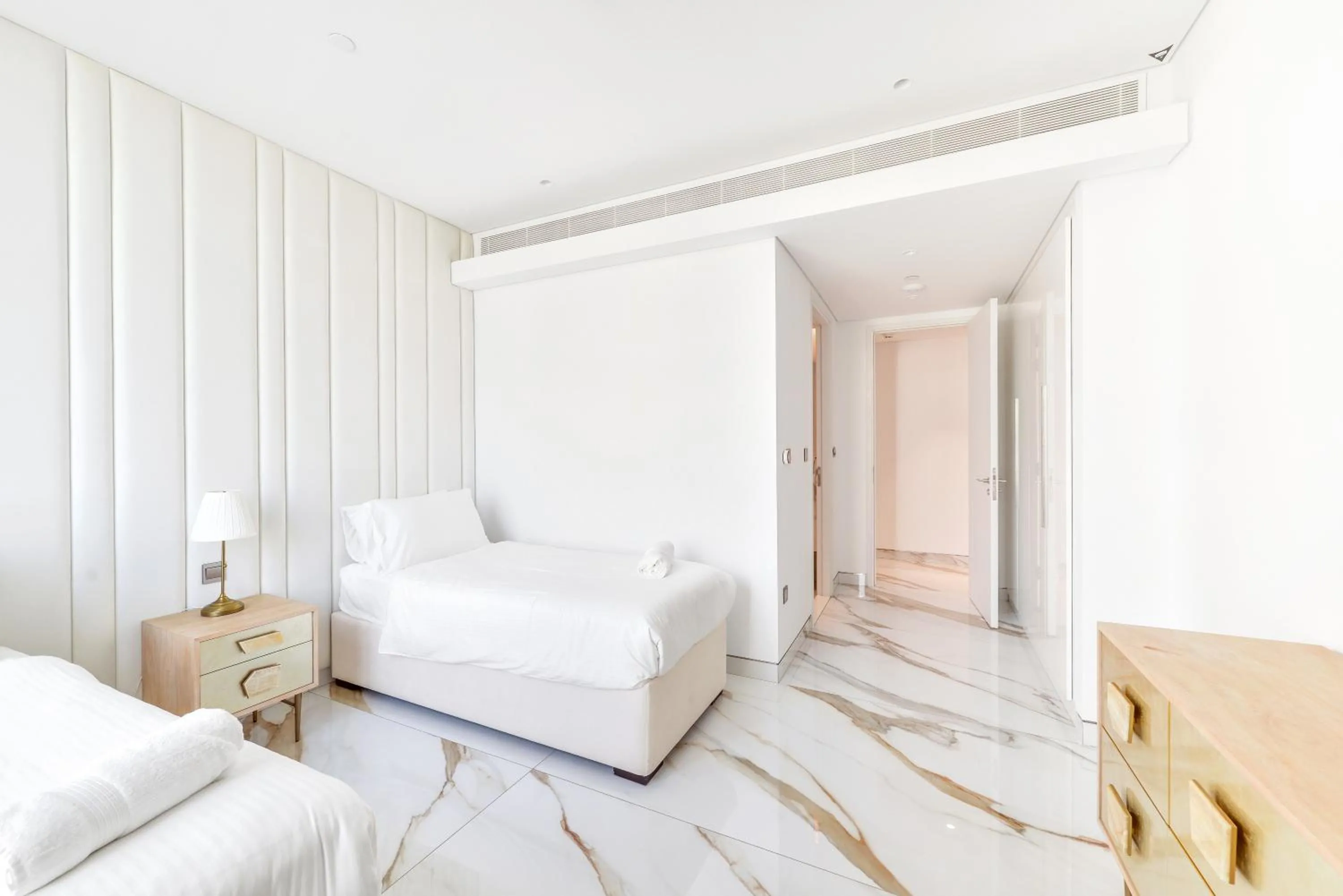 Bed in Lavish & Equipped oceanfront 2 BR facing Ain Dubai