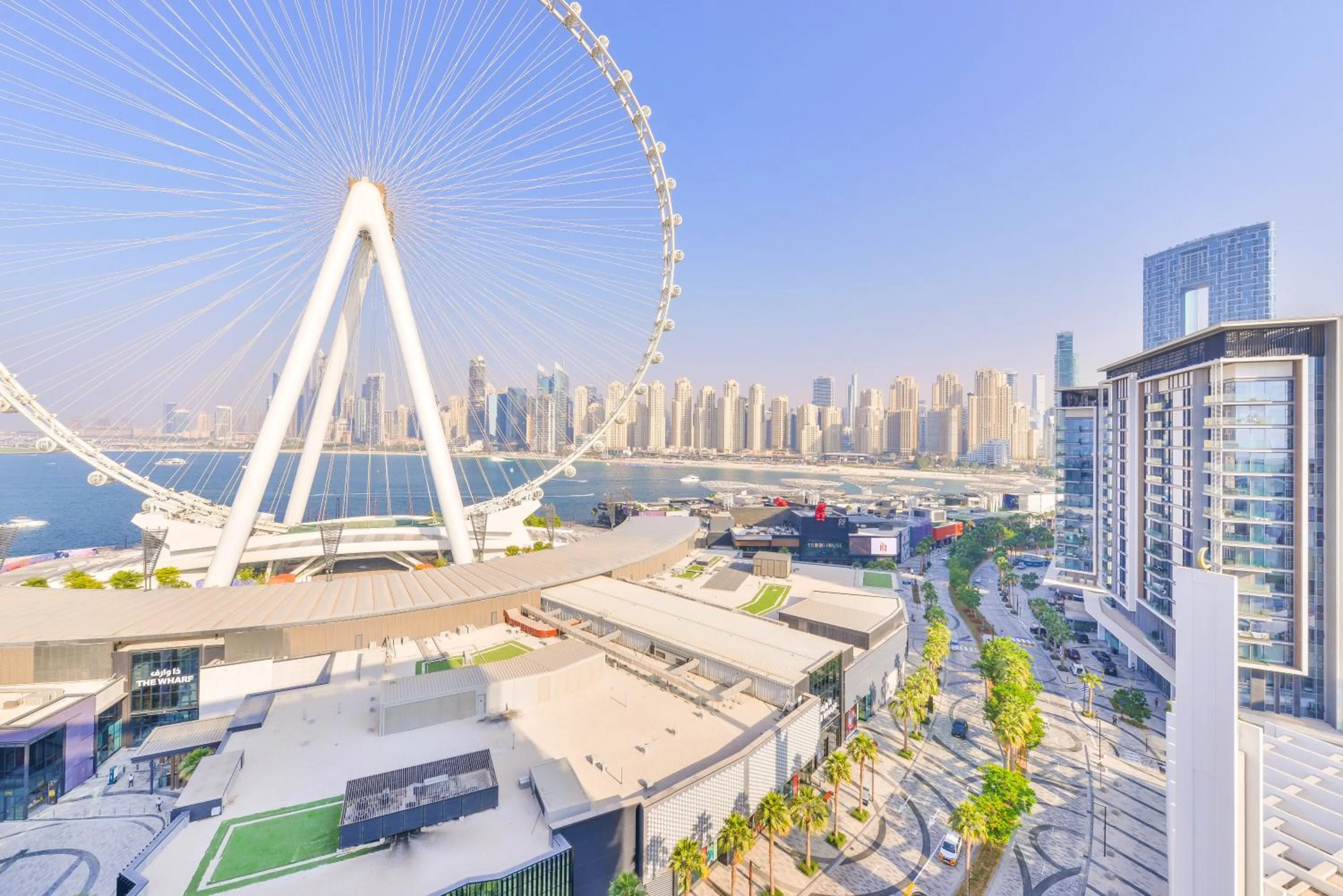Nearby landmark in Lavish & Equipped oceanfront 2 BR facing Ain Dubai
