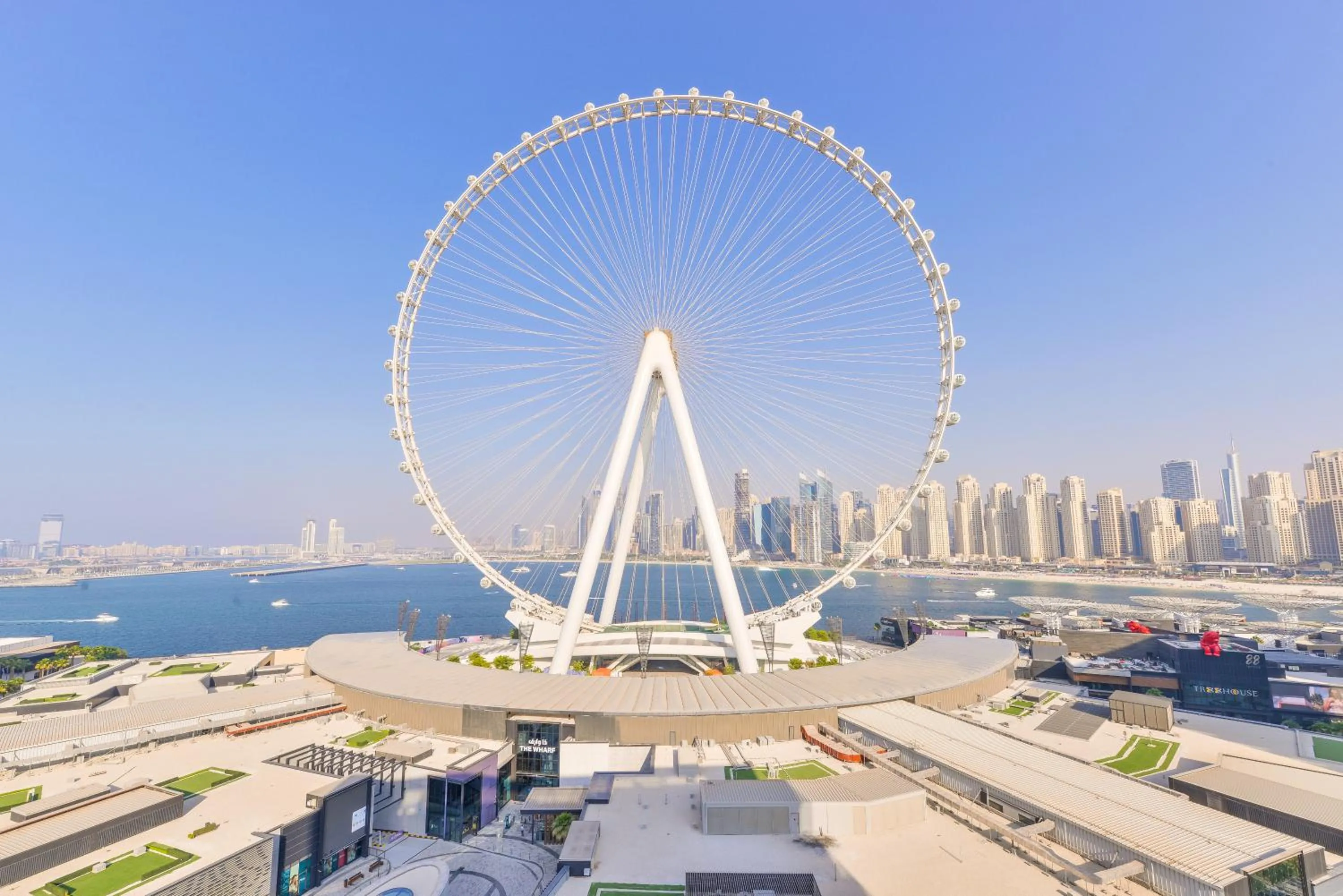 Nearby landmark in Lavish & Equipped oceanfront 2 BR facing Ain Dubai