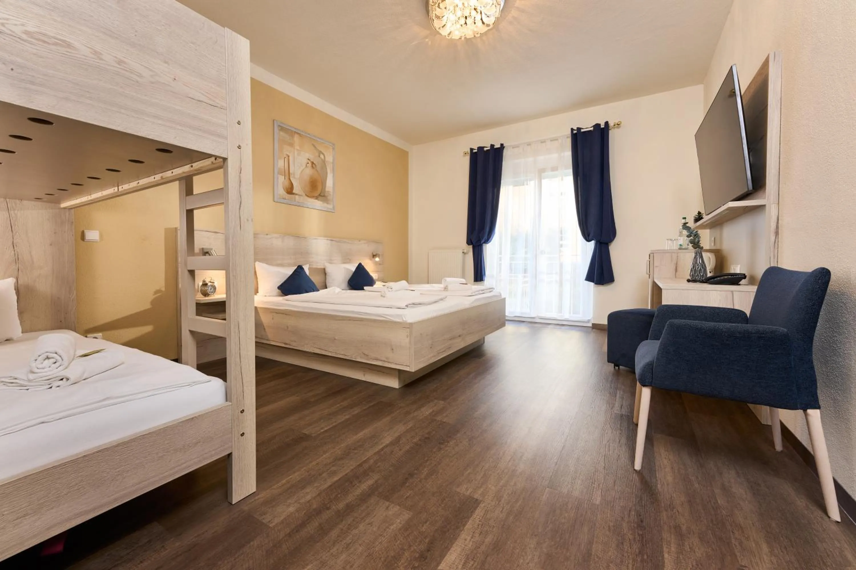 Bed in Hotel Apollon Rust