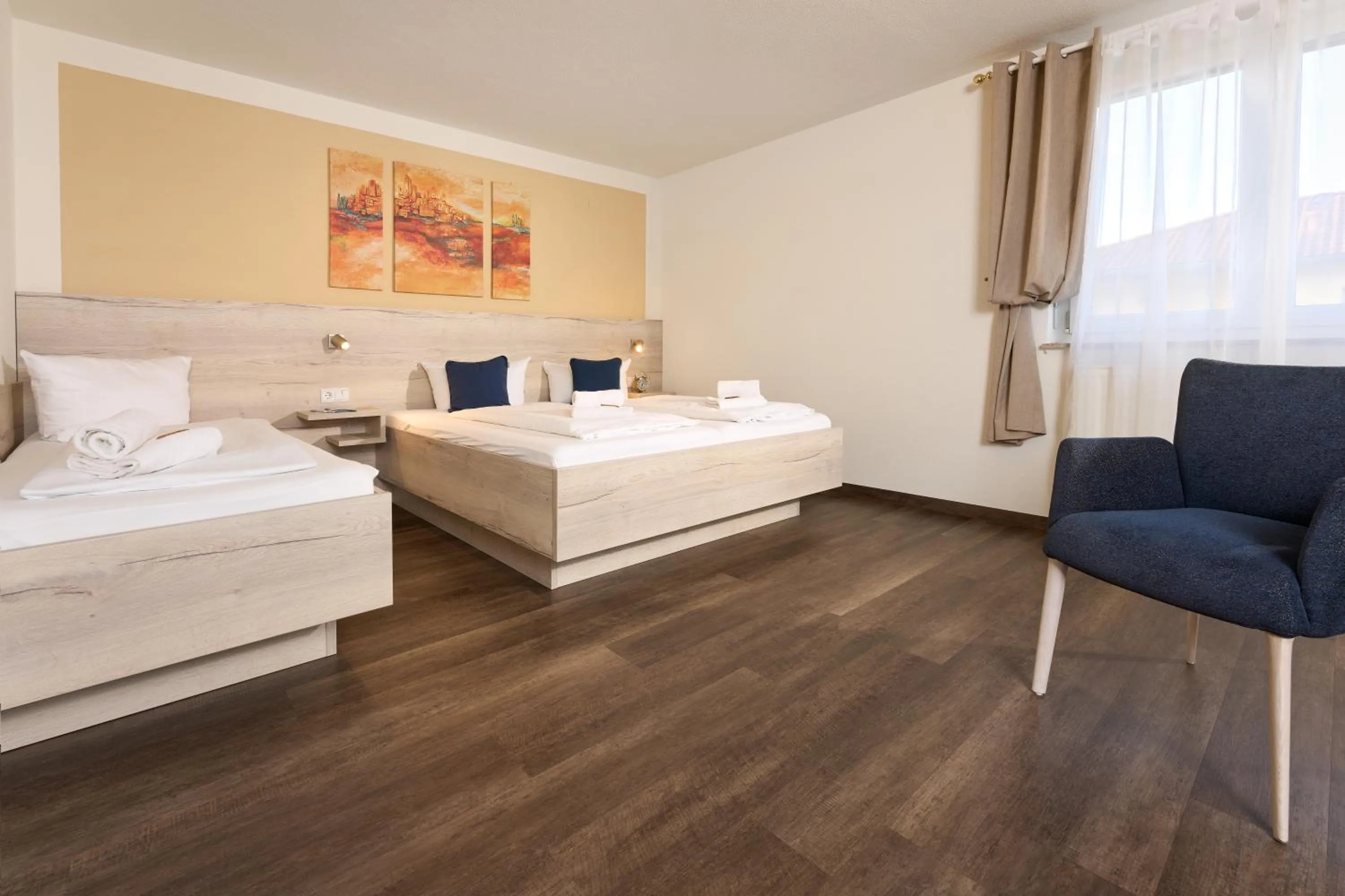 Bed in Hotel Apollon Rust