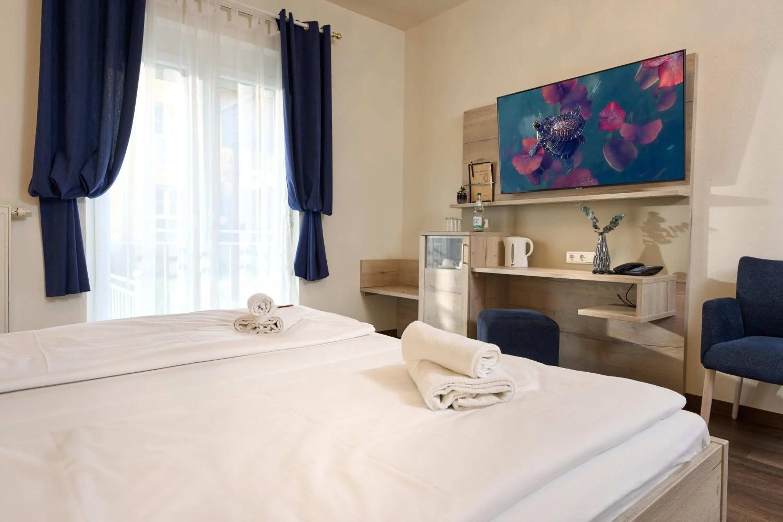 Bed in Hotel Apollon Rust