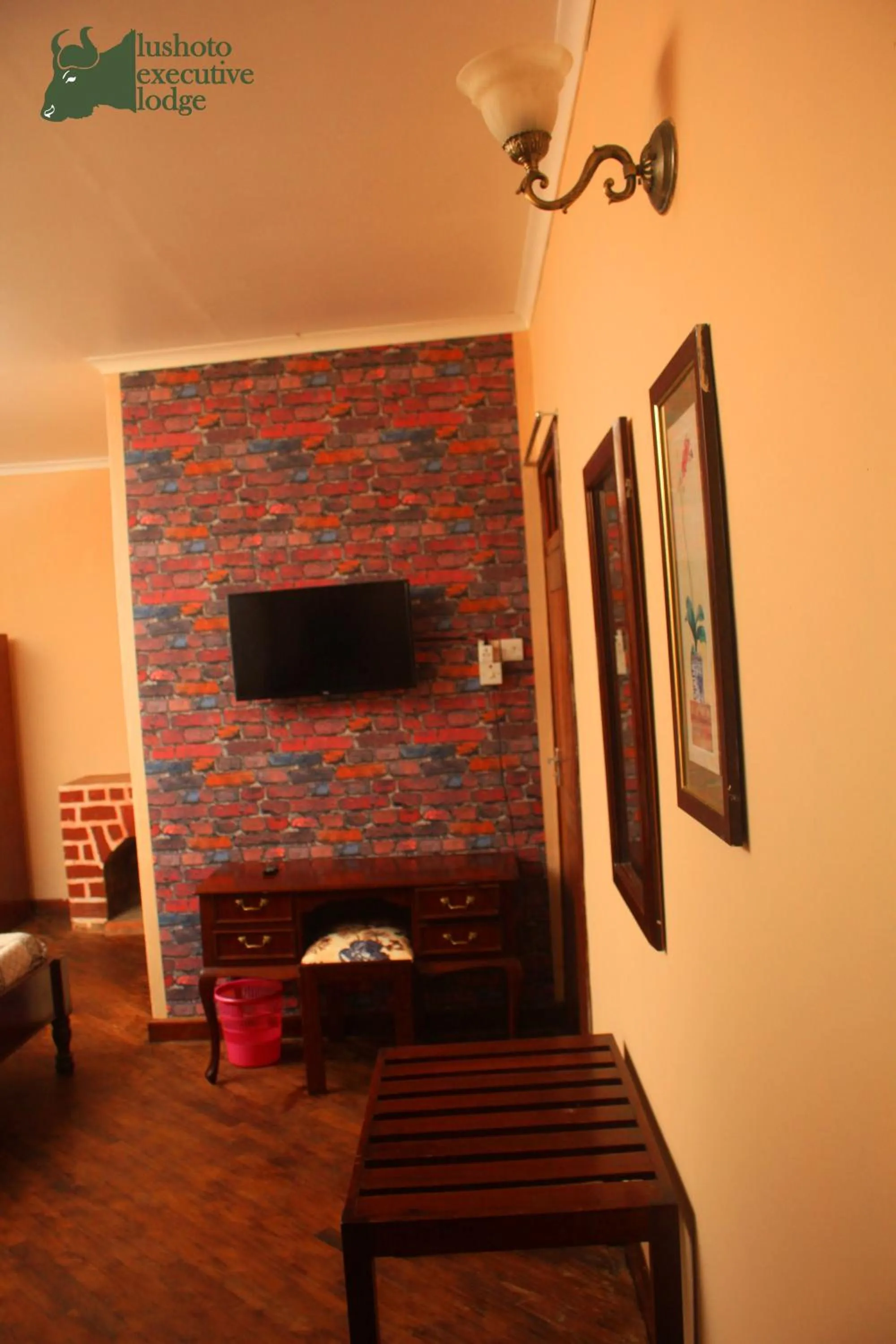 Communal lounge/ TV room in LUSHOTO EXECUTIVE LODGE