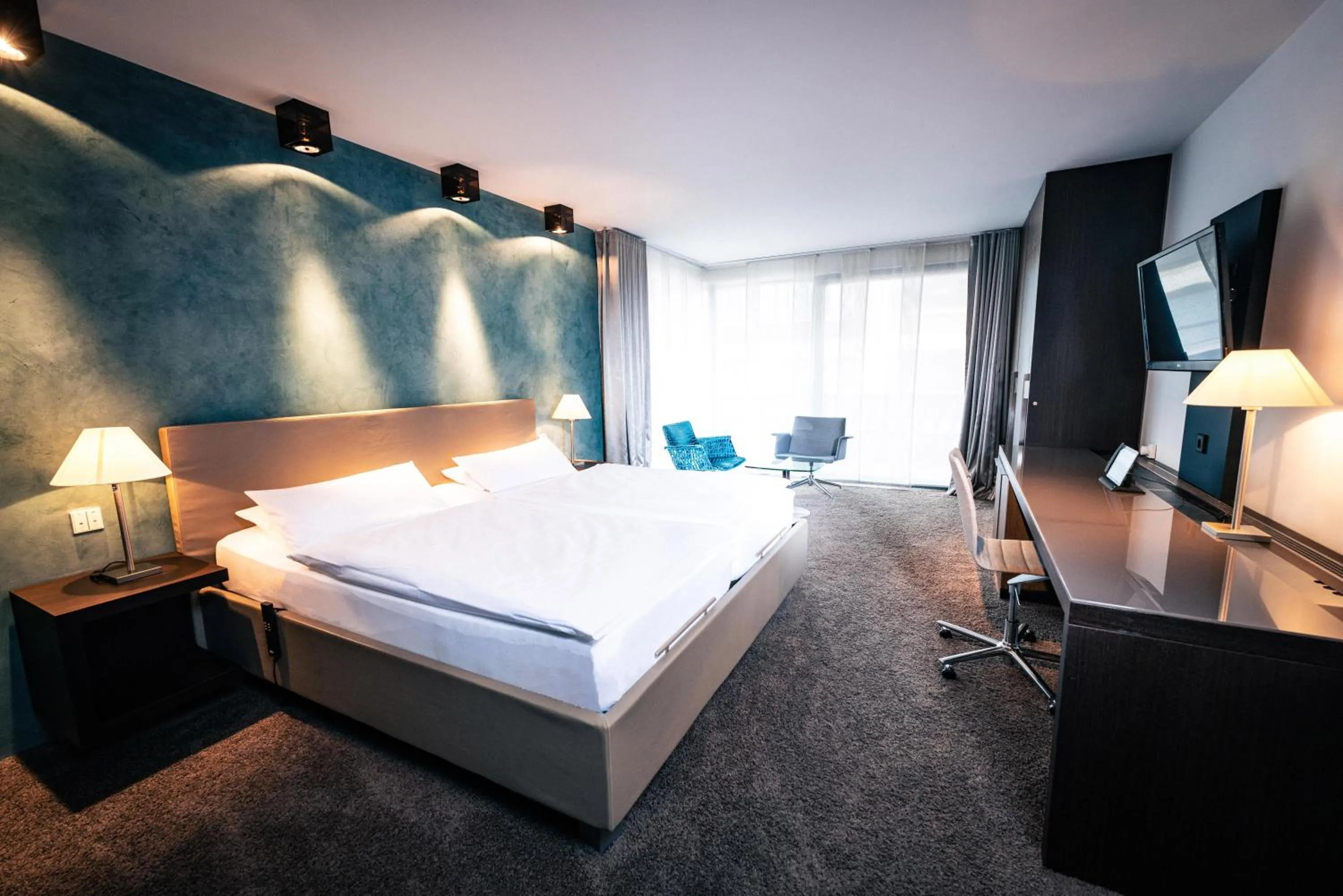 Bed in Hotel Der Blaue Reiter