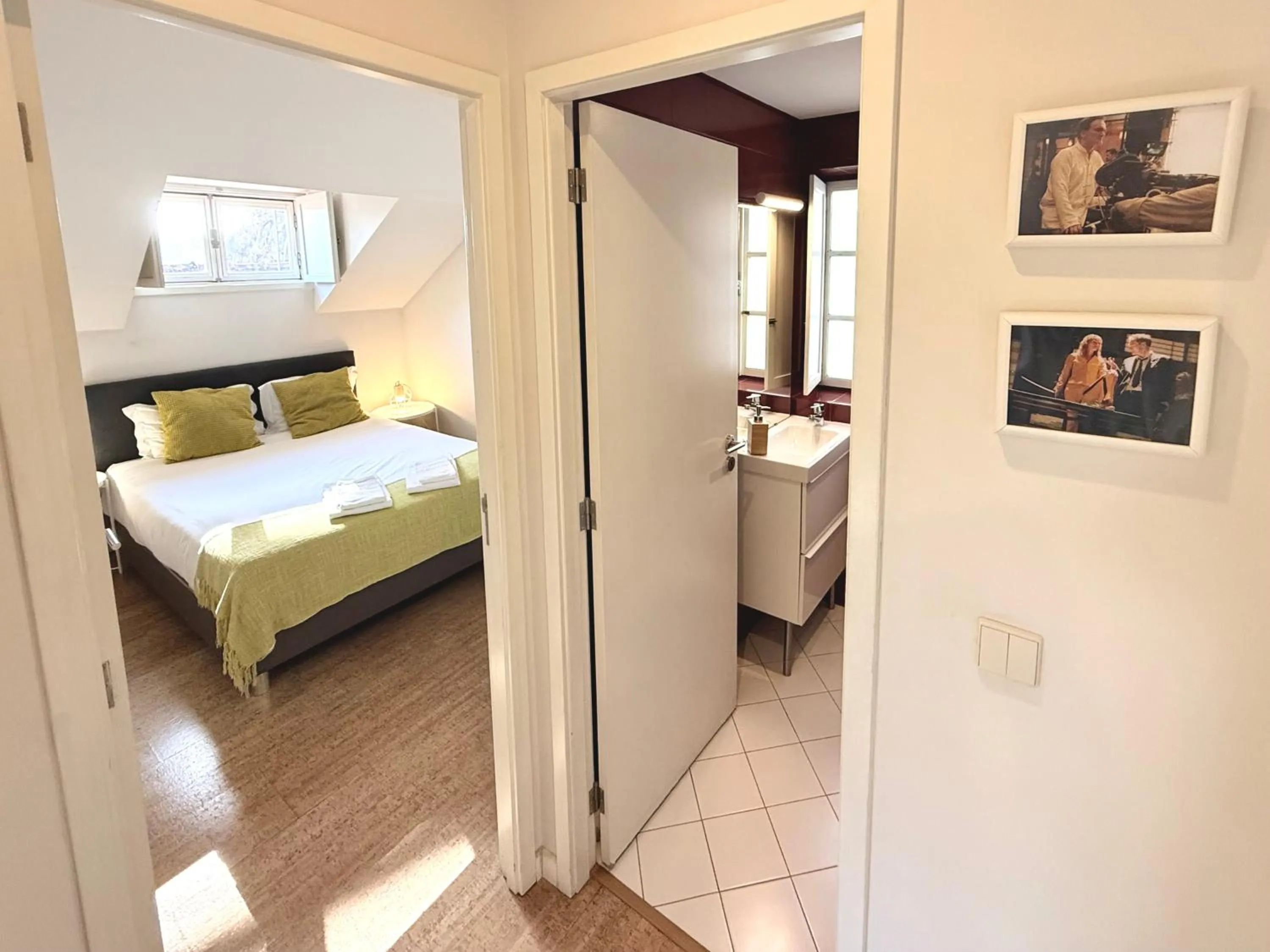 Bed in Ribeira Cinema Apartments