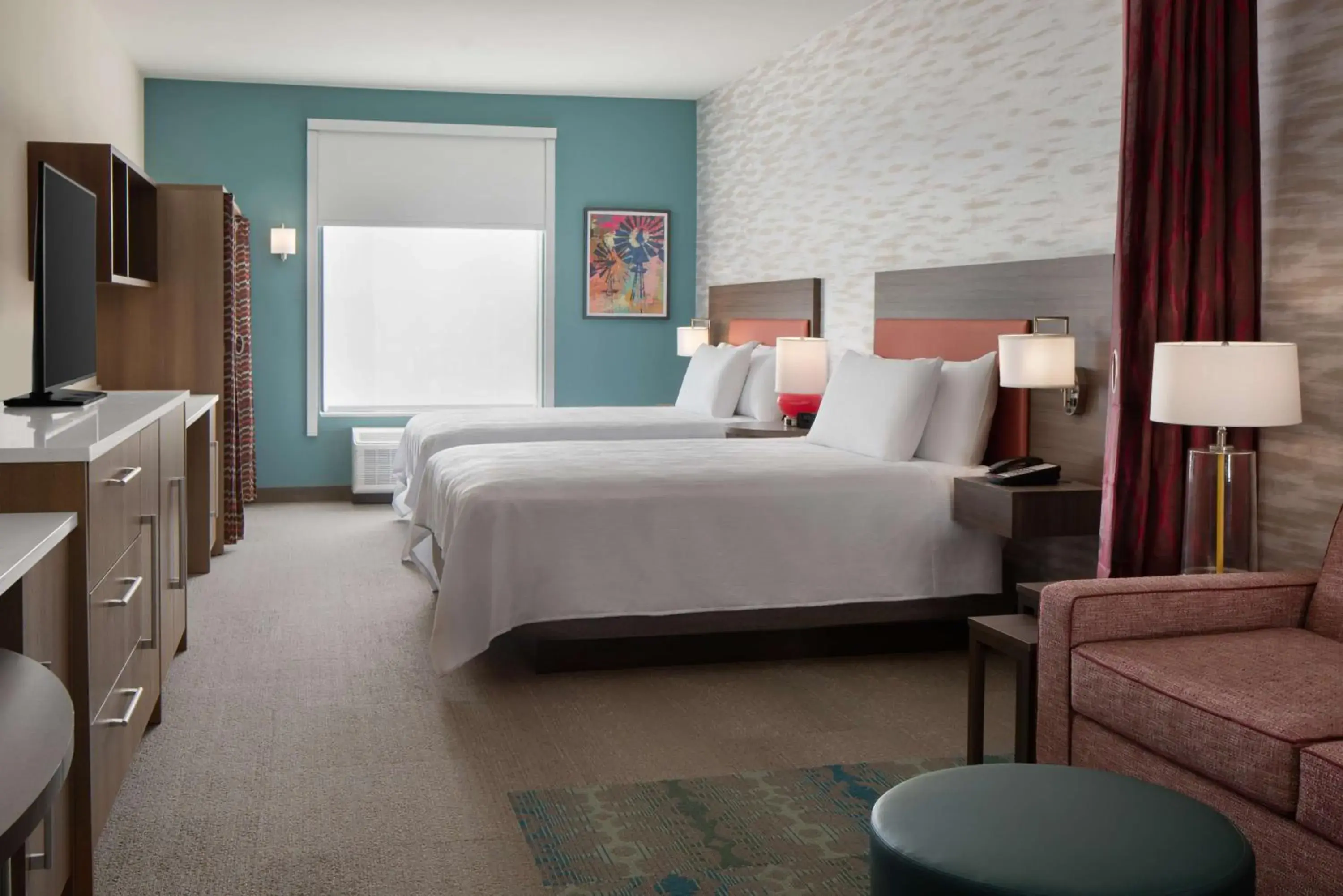 Living room, Bed in Home2 Suites By Hilton Carlsbad New Mexico Living room, Bed in Home2 Suites By Hilton Carlsbad New Mexico