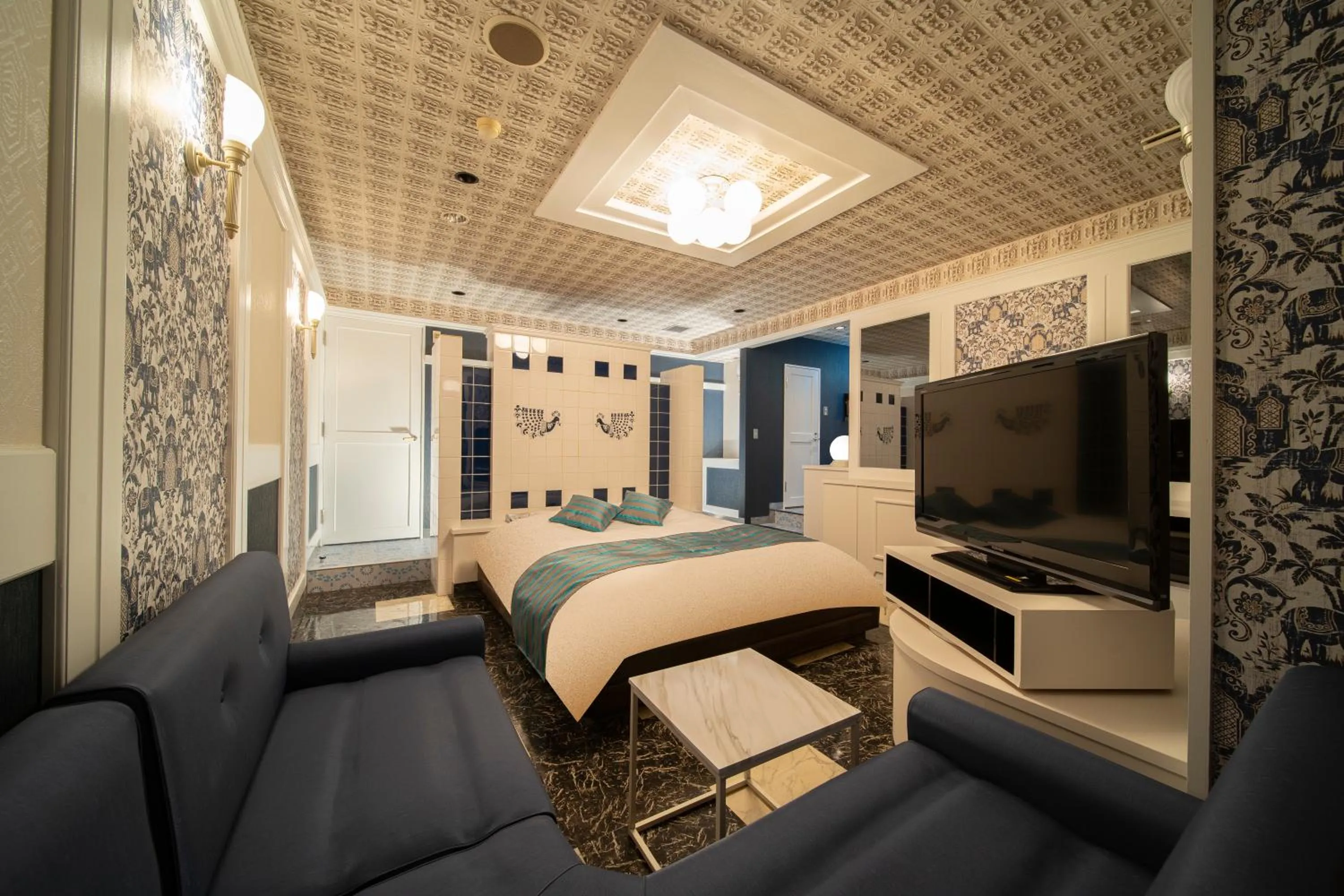 Bed in Royal Hotel Uohachi Bettei