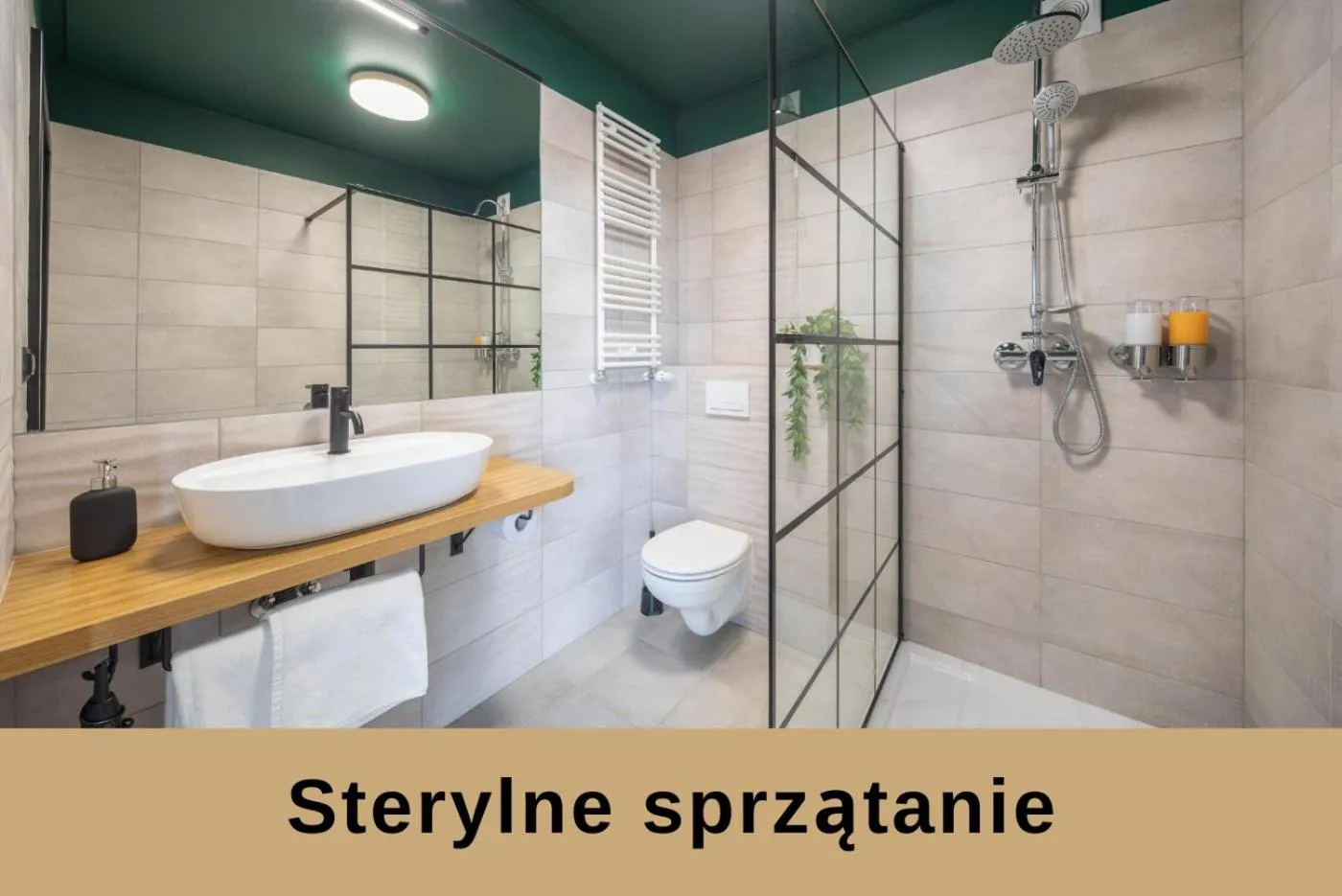 Shower in TOP Garden Aparthotel