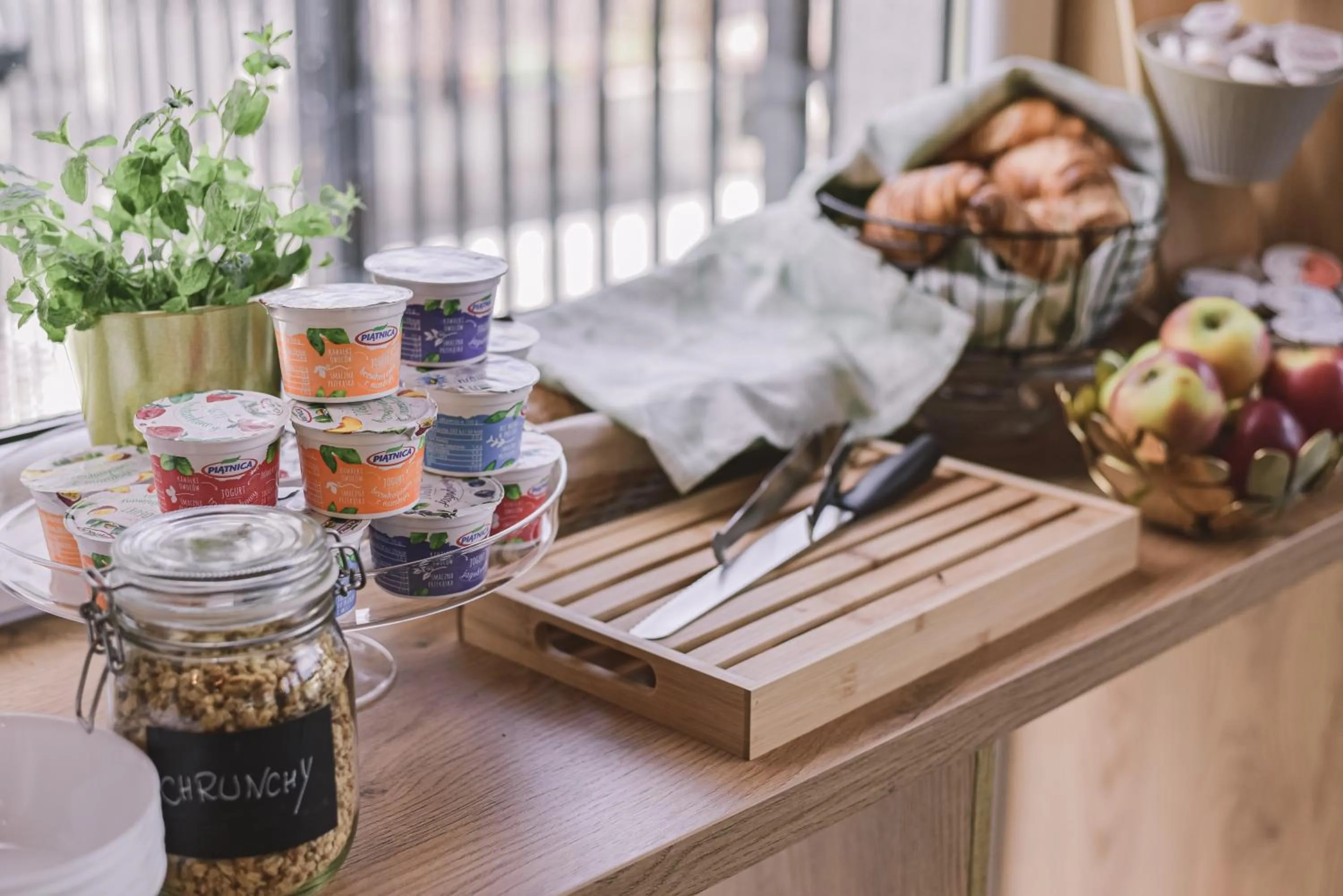 Buffet breakfast in TOP Garden Aparthotel