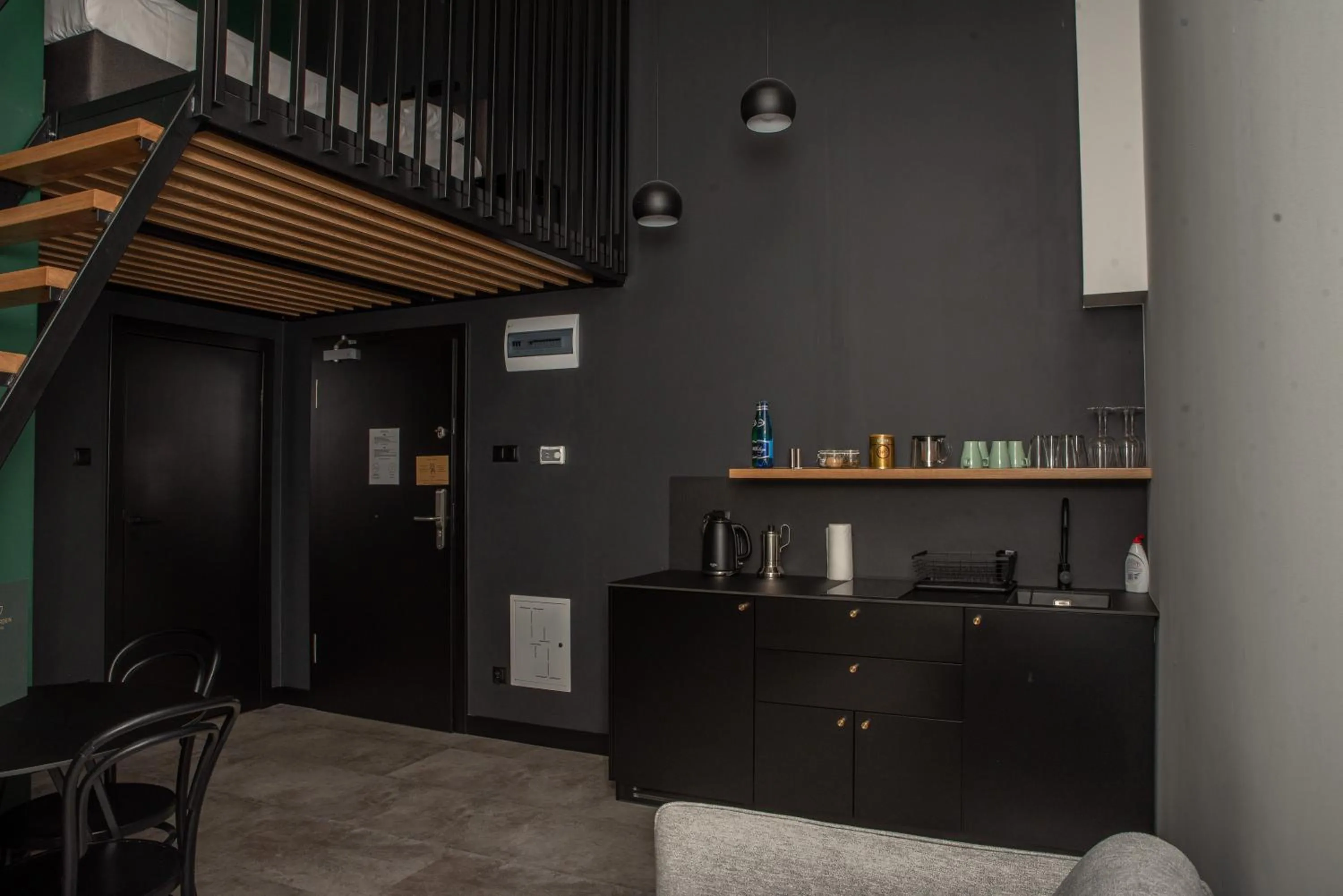 Kitchen or kitchenette in TOP Garden Aparthotel