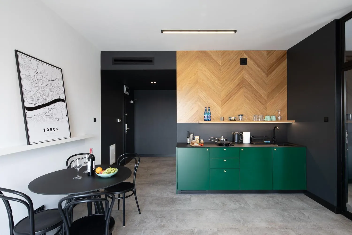 Kitchen or kitchenette in TOP Garden Aparthotel