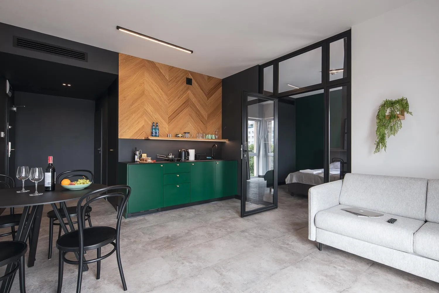 Living room in TOP Garden Aparthotel