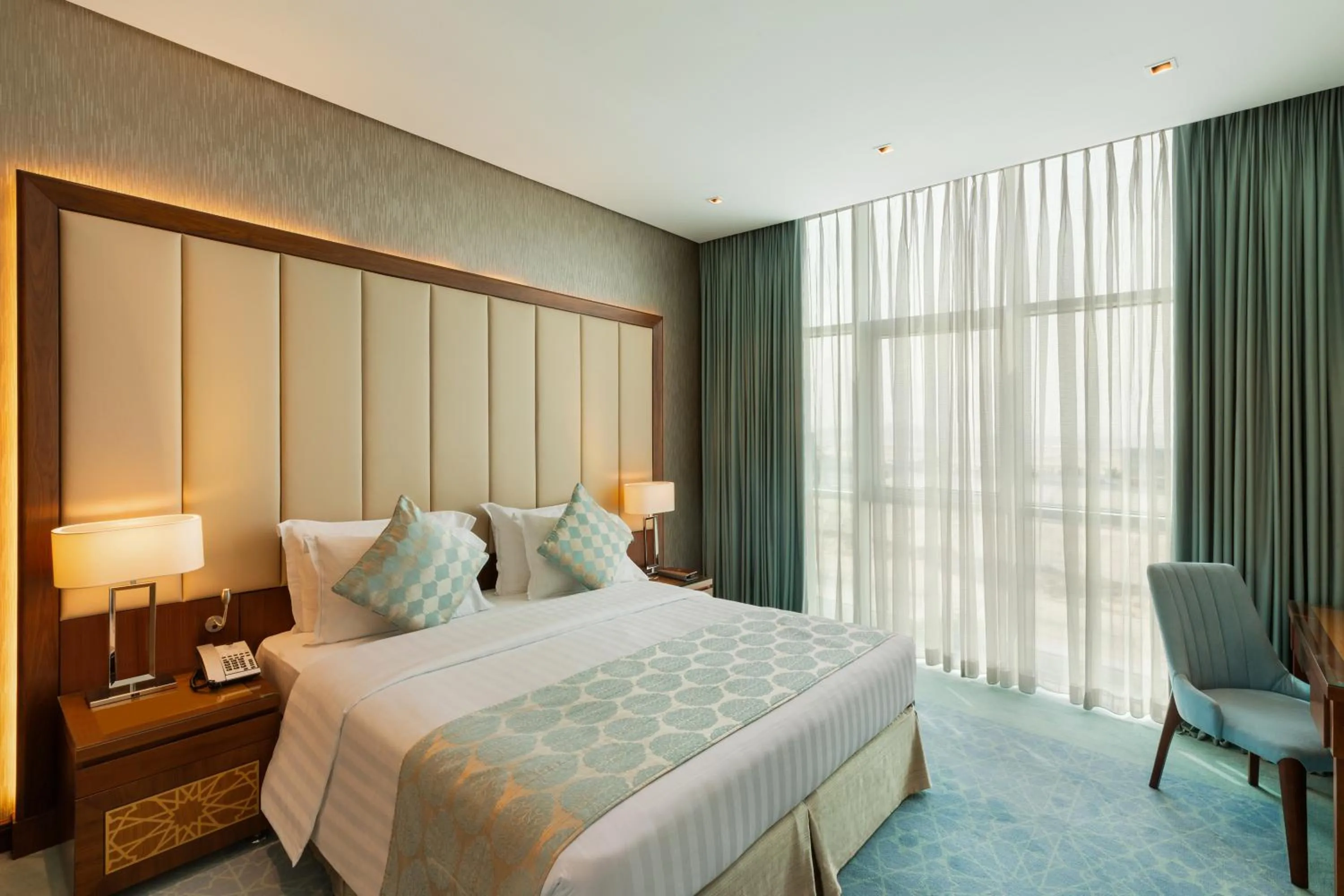 Bedroom, Bed in Royal Continental Suites Business Bay - Deluxe Apartments