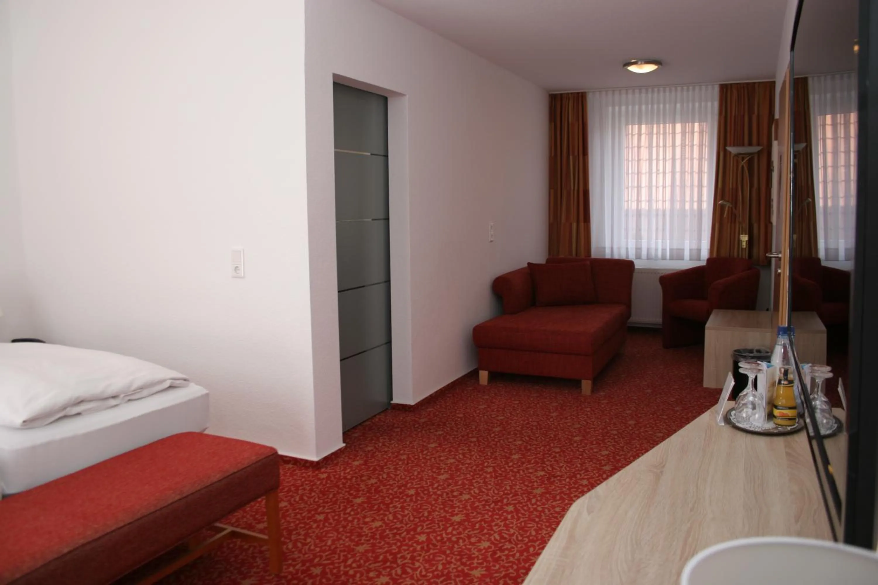 Bed in Hotel Petersen