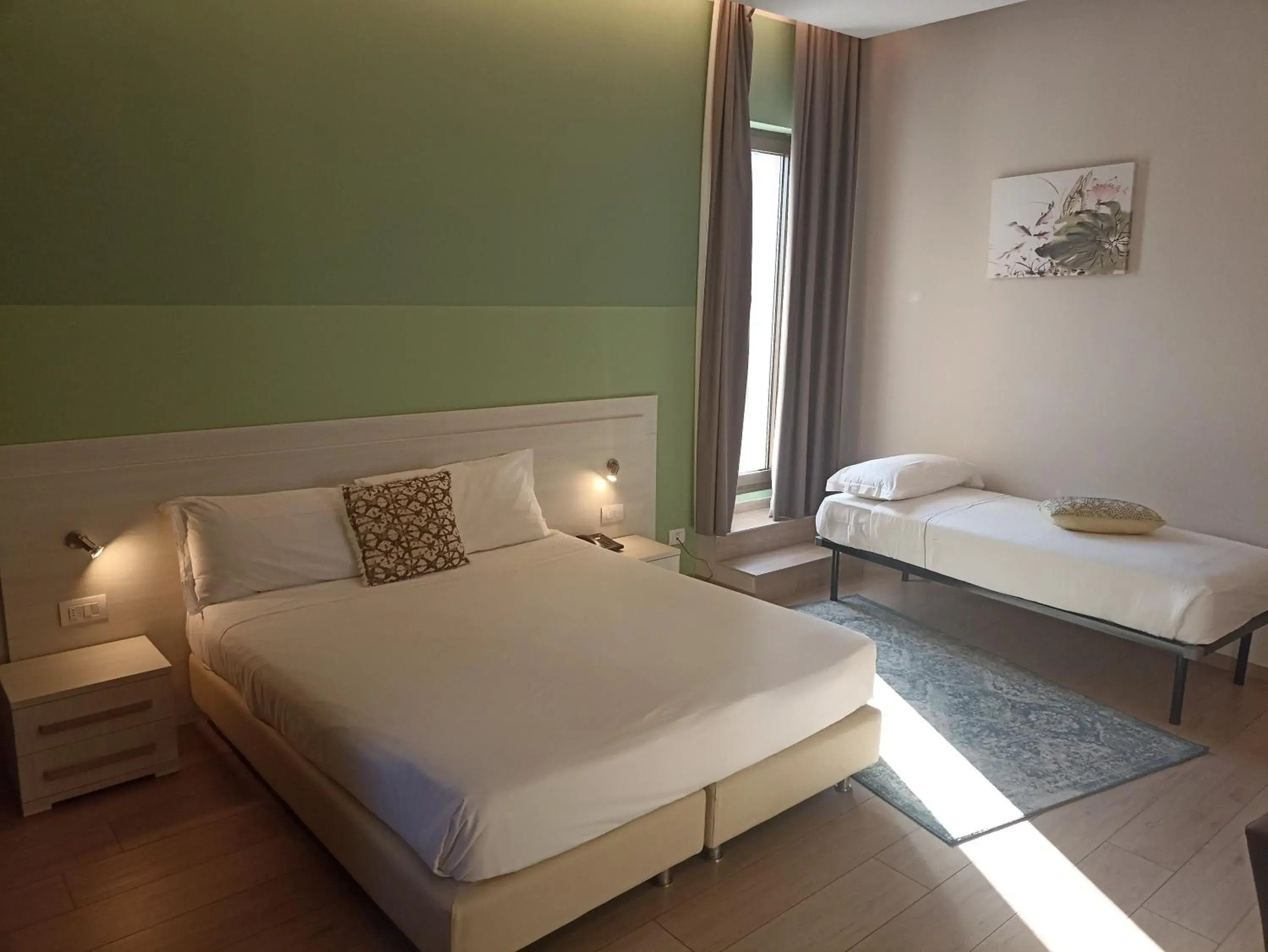 View (from property/room), Bed in Palazzo Marignano Hotel View (from property/room), Bed in Palazzo Marignano Hotel