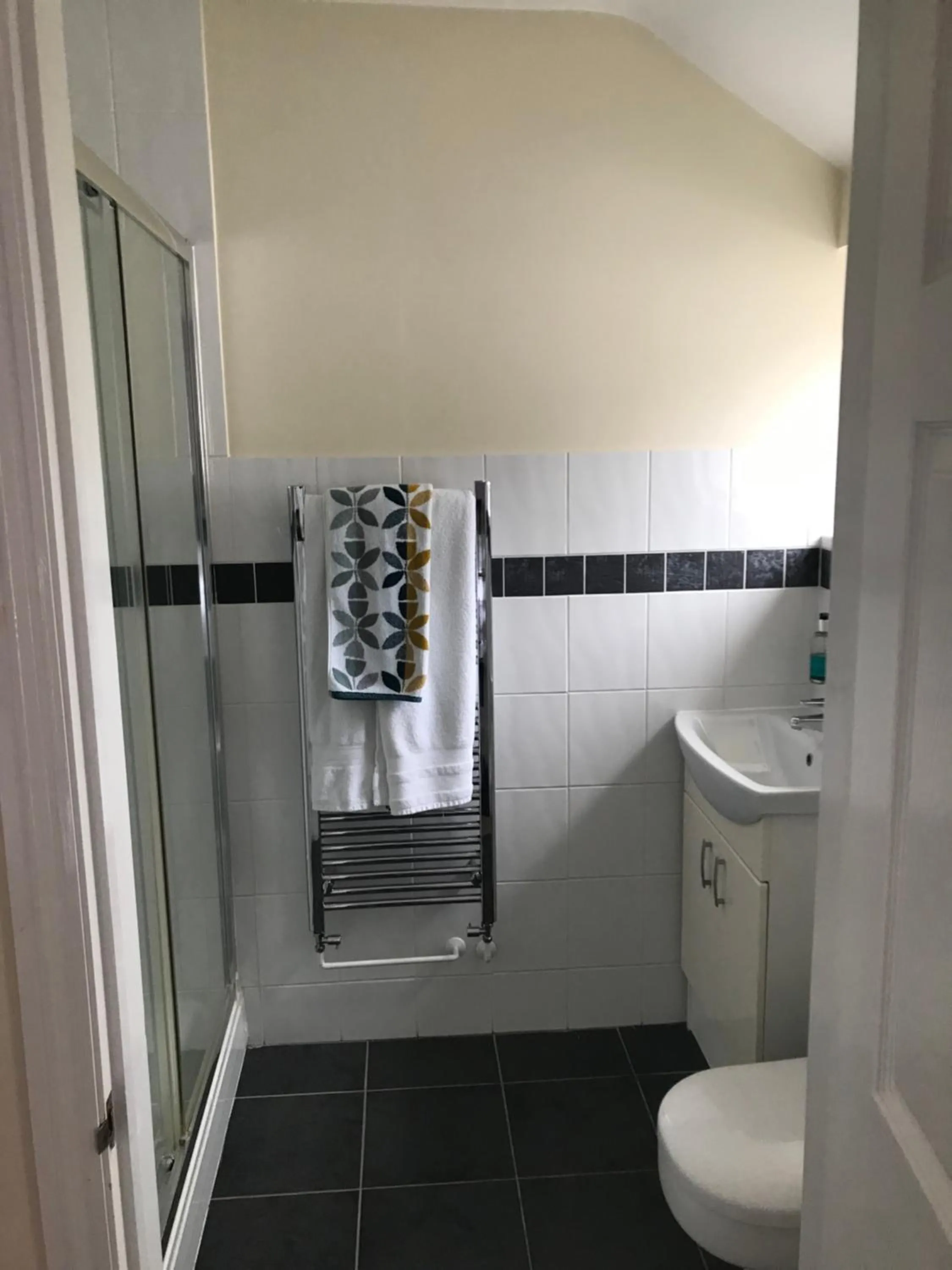 Shower in The Harp Freehouse and Guesthouse
