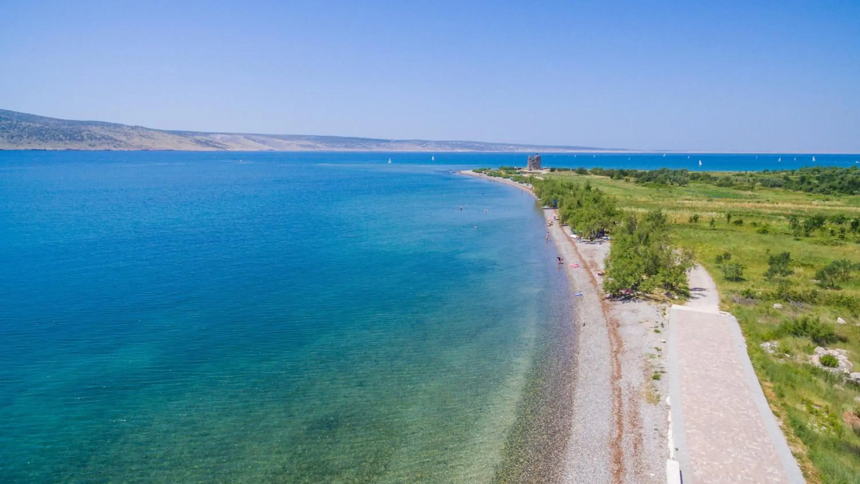 Bird's eye view in Camping Paklenica Bird's eye view in Camping Paklenica