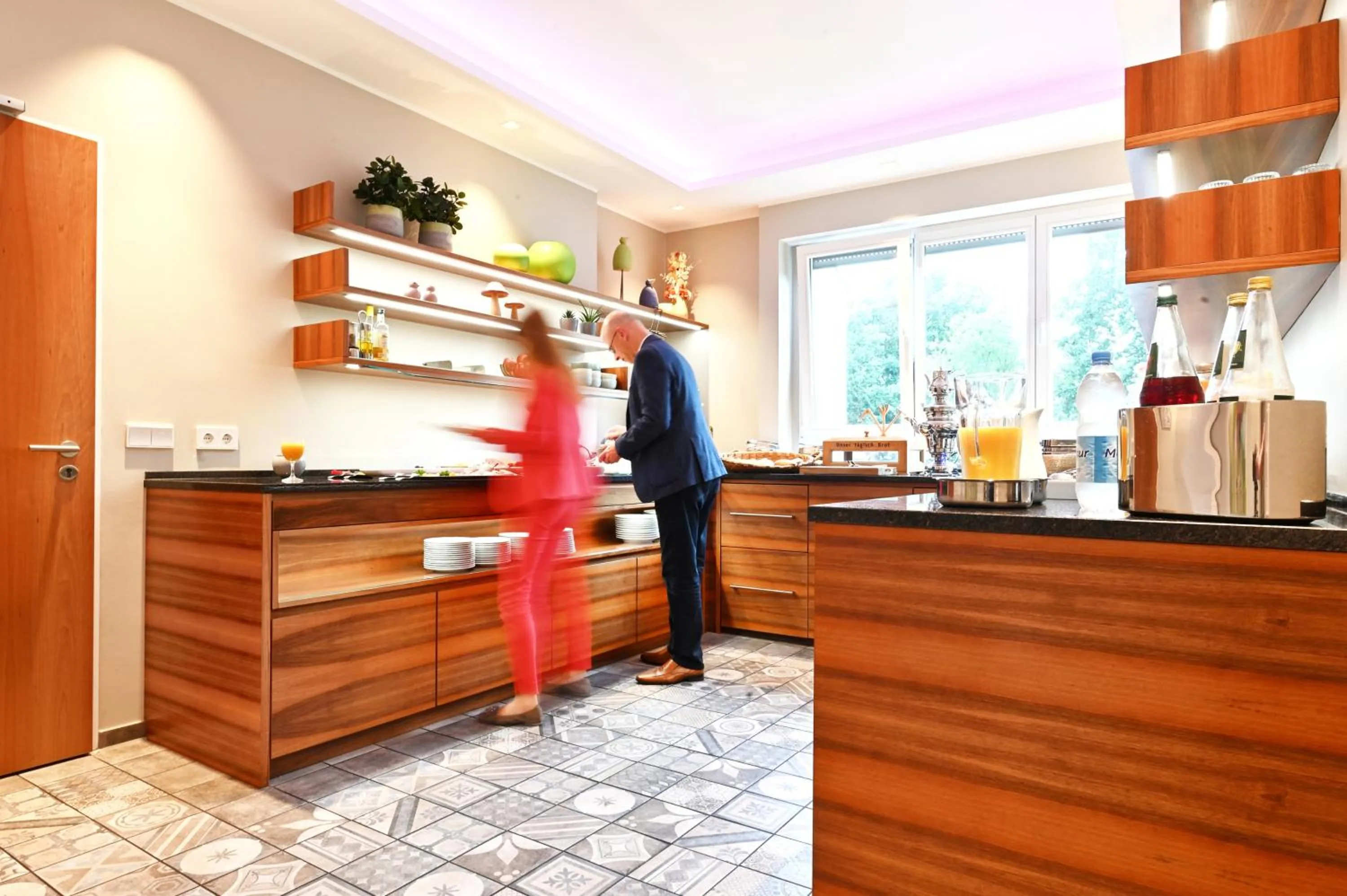 Buffet breakfast in Hotel Lindenhof