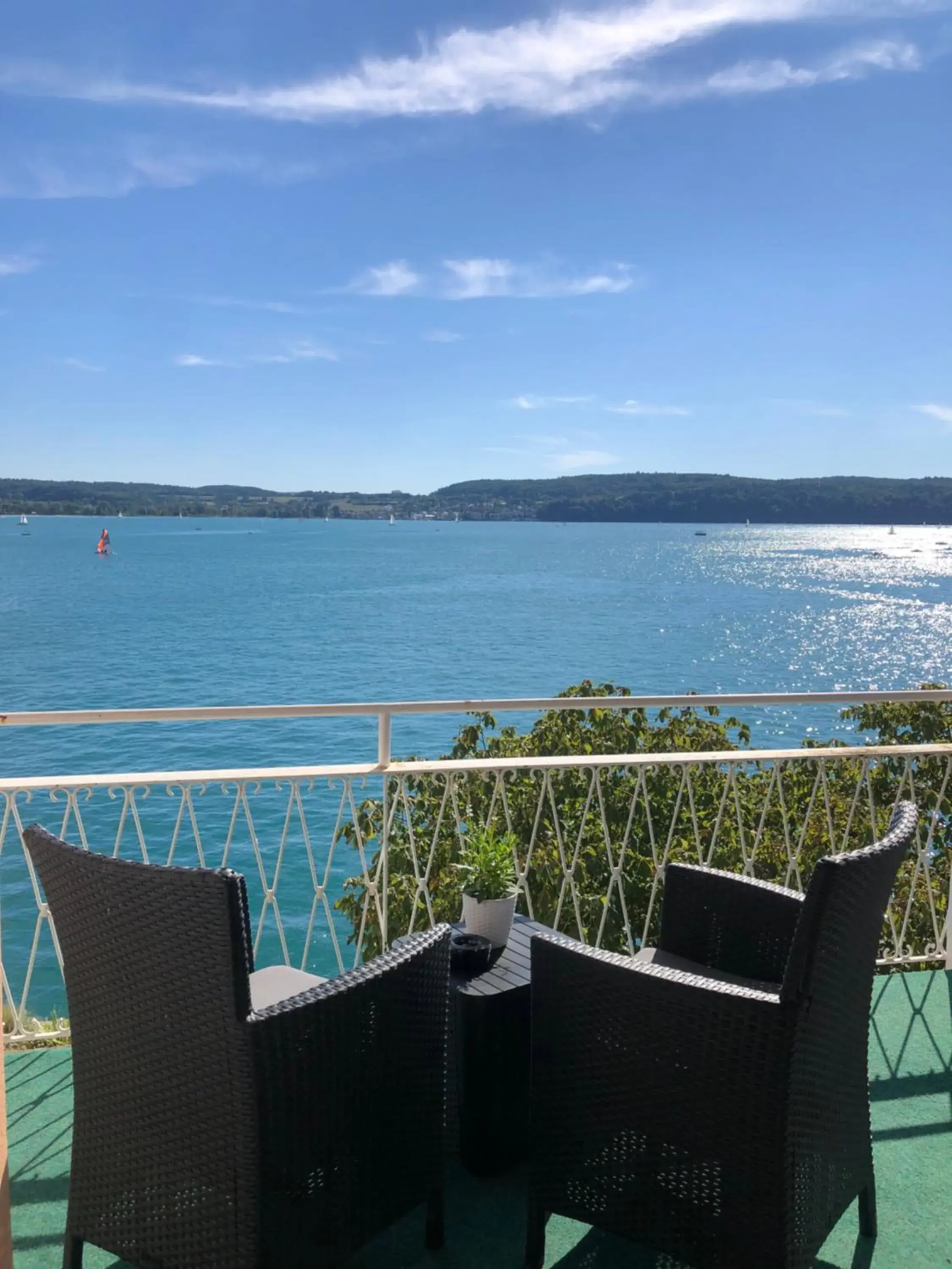 Double Room with Balcony and Lake View in Hotel Seegarten Double Room with Balcony and Lake View in Hotel Seegarten